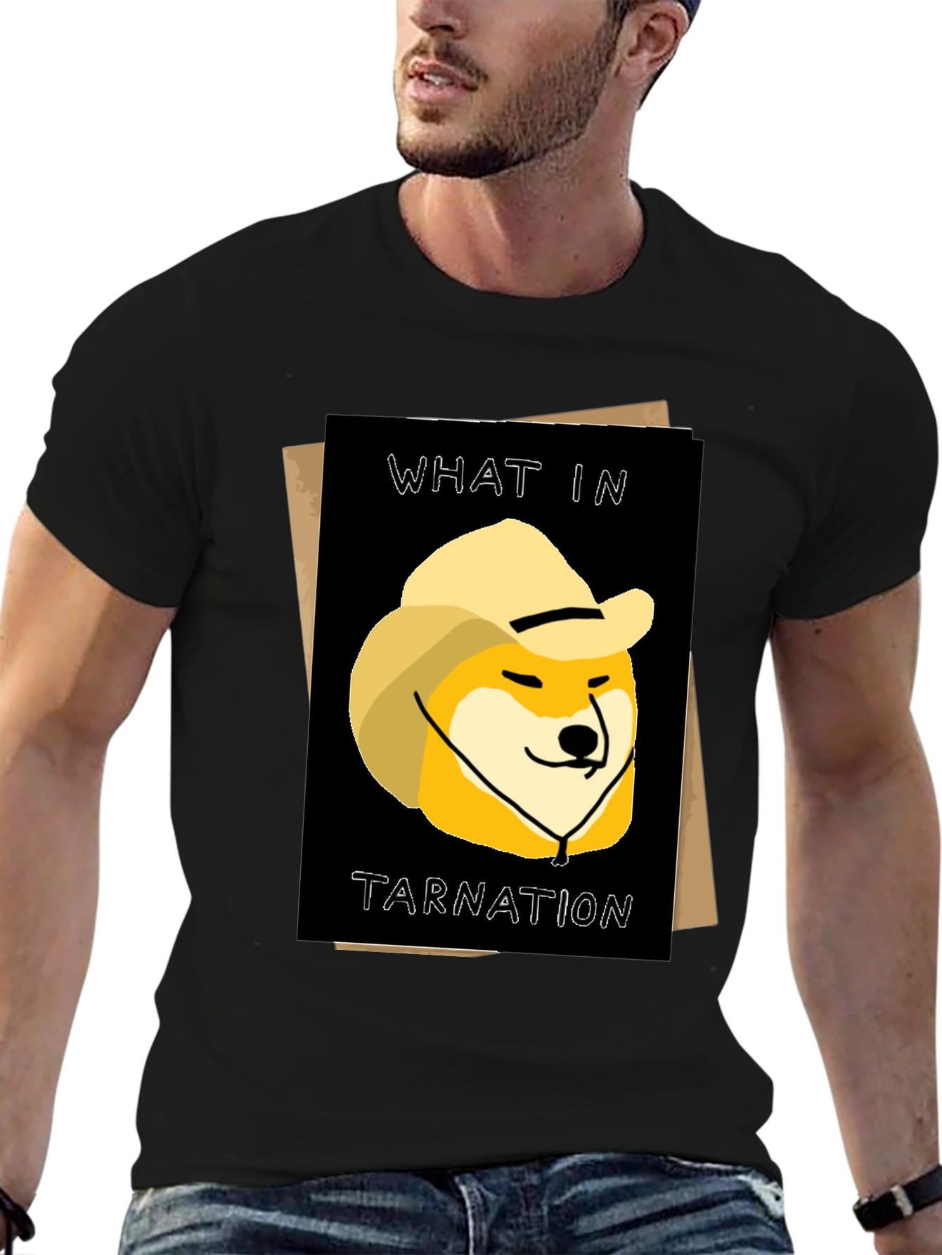 What in Tarnation Doge T-Shirt - Western Meme Tee