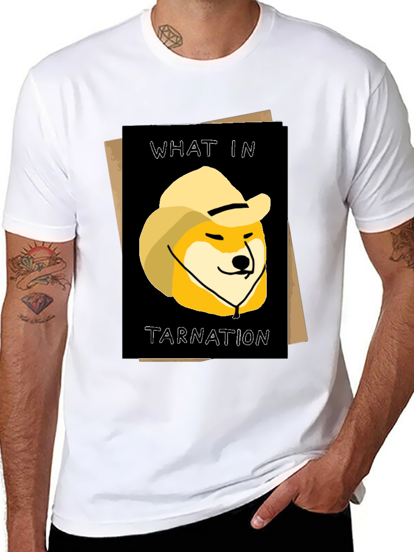 What in Tarnation Doge T-Shirt - Western Meme Tee