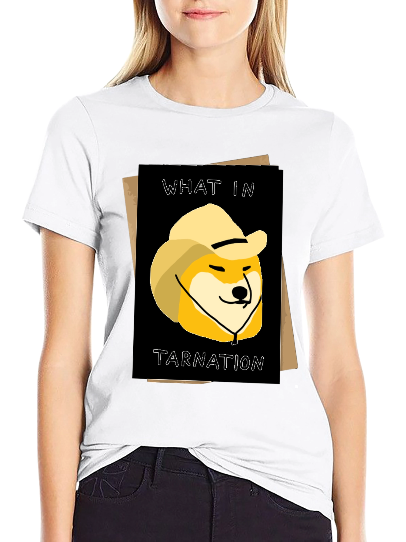 What in Tarnation Doge T-Shirt - Western Meme Tee