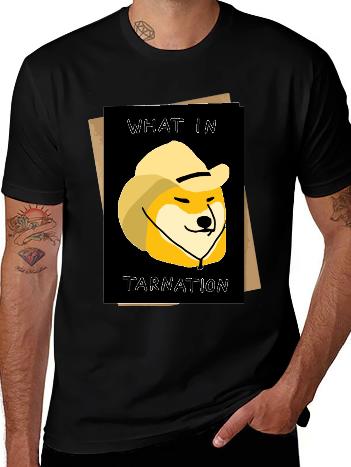 What in Tarnation Doge T-Shirt - Western Meme Tee