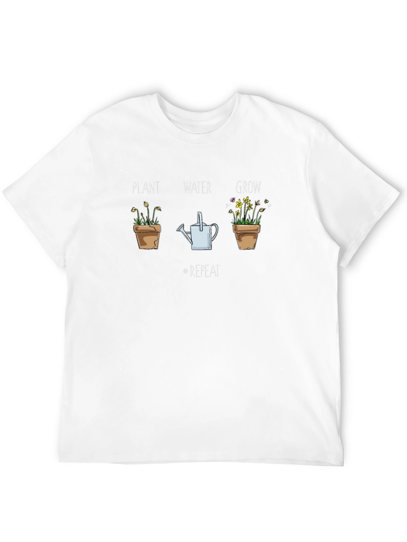 Plant Water Grow T-Shirt - Gardener Tee
