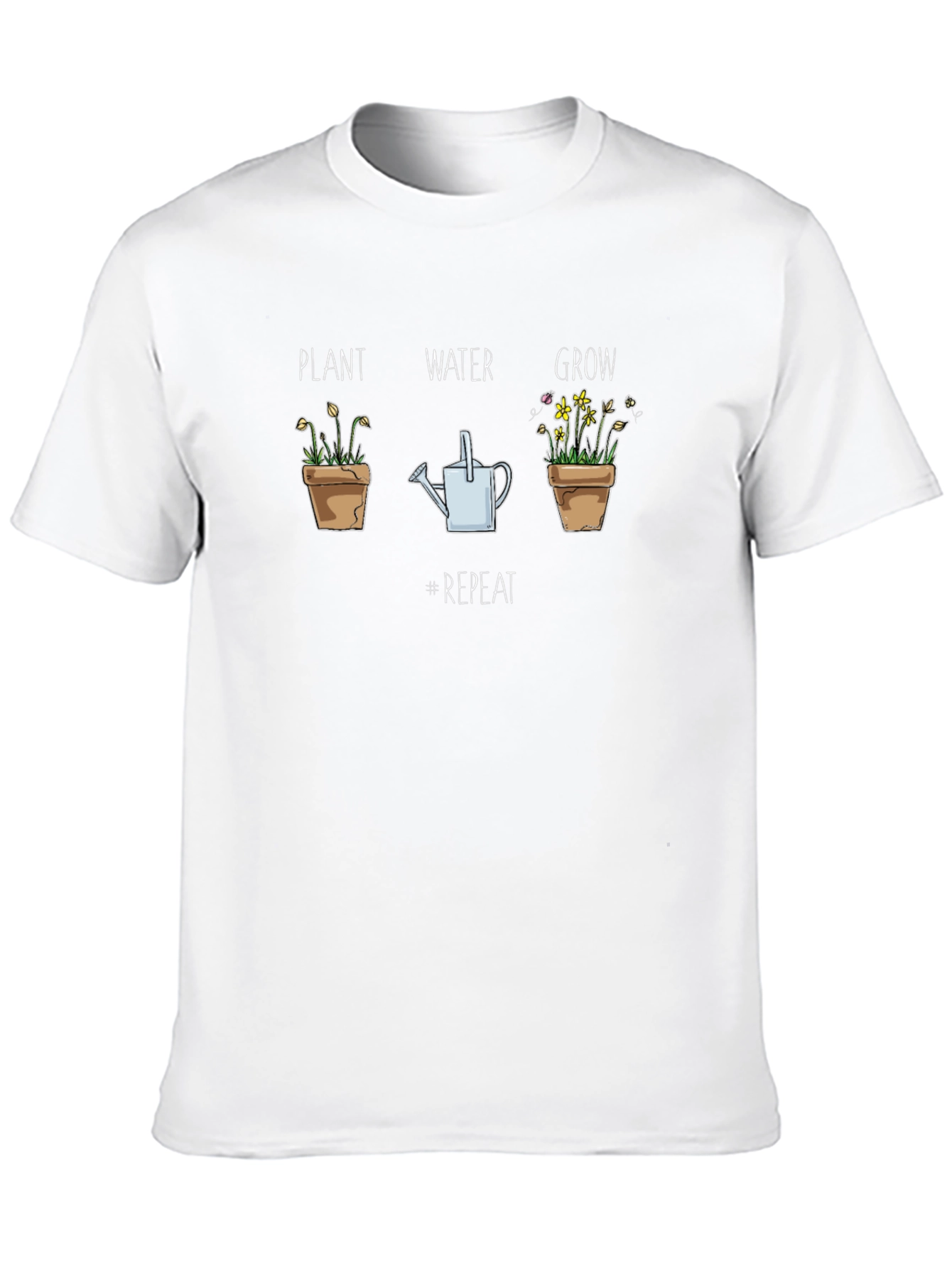 Plant Water Grow T-Shirt - Gardener Tee