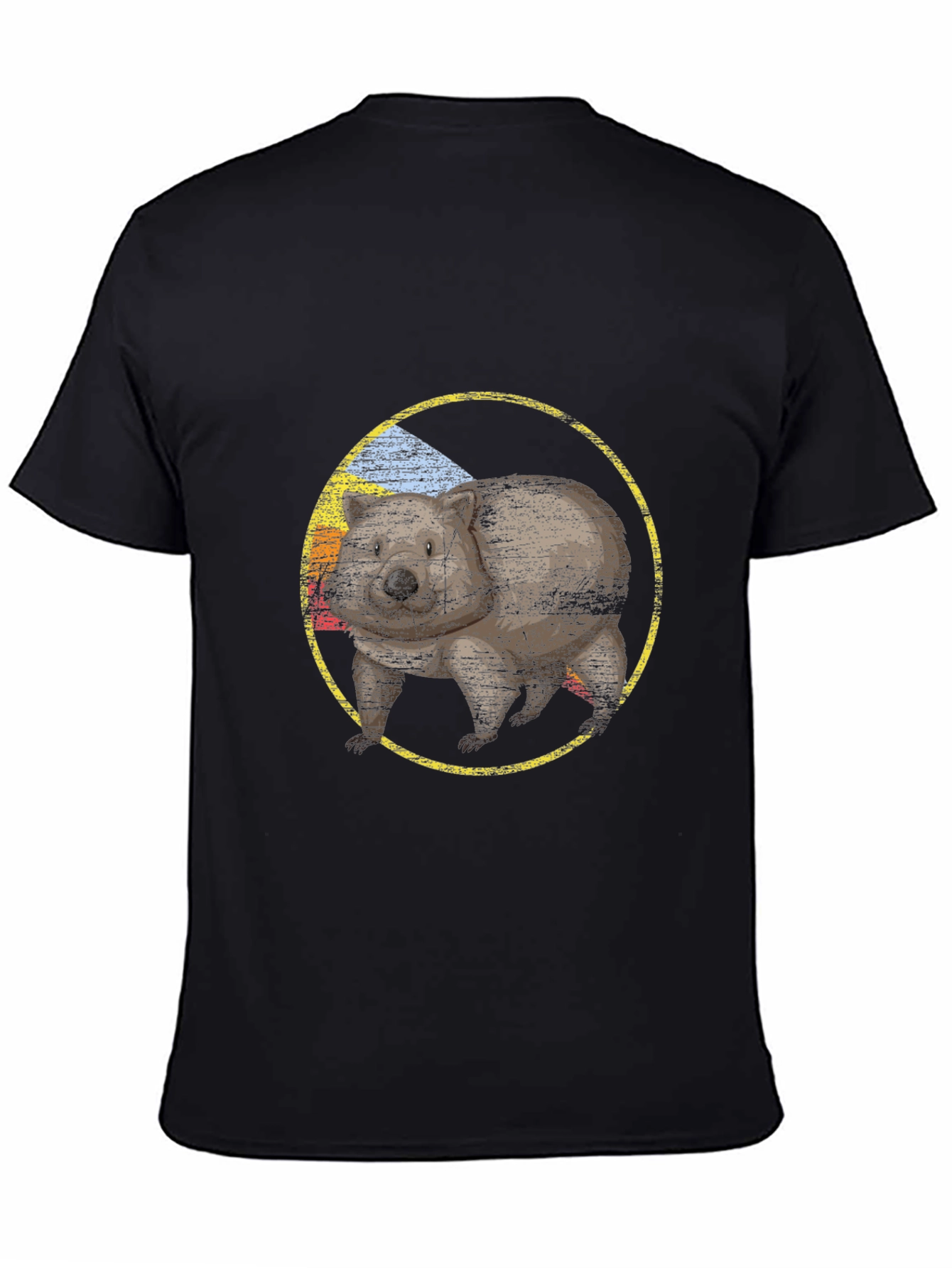 Wombat Graphic Tee - Black Crew Neck