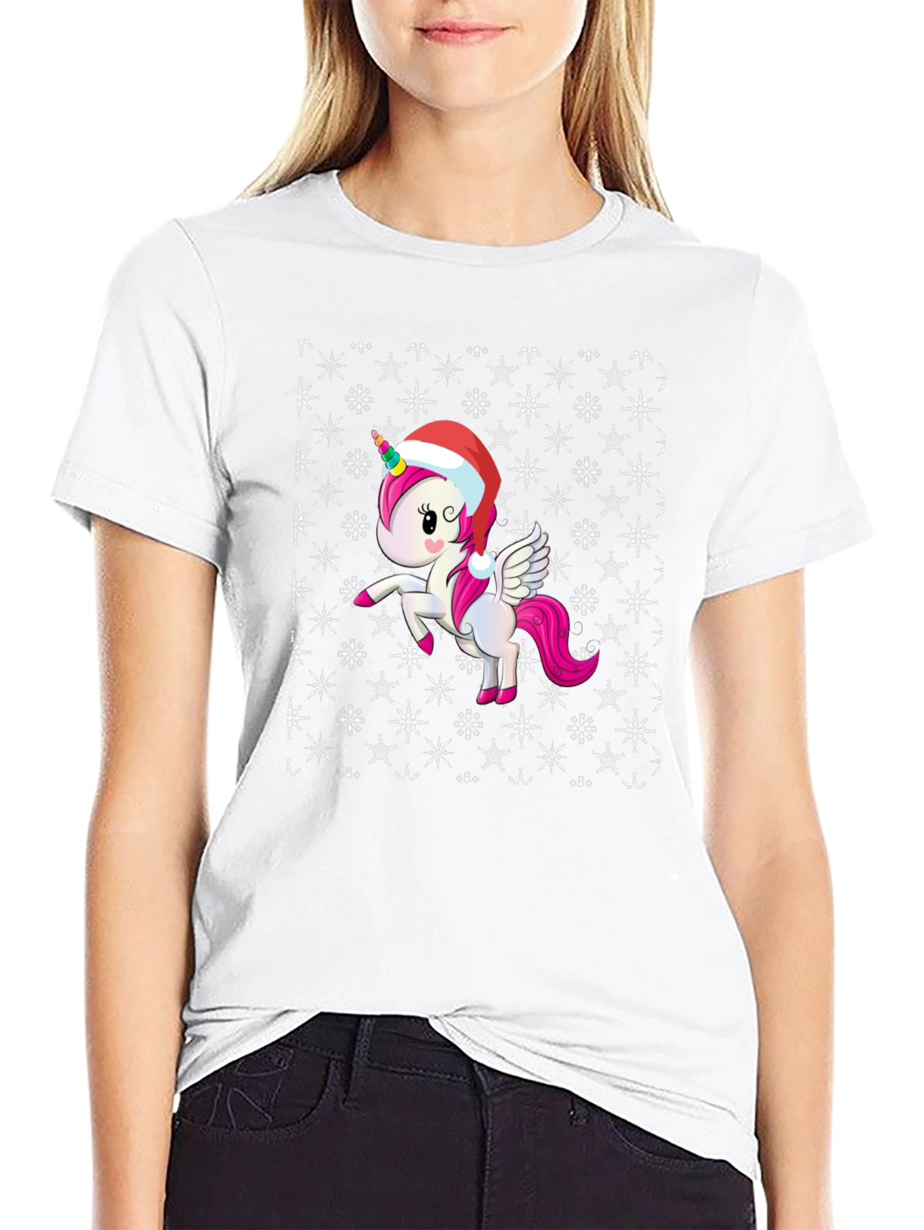 Festive Unicorn Christmas T-Shirt