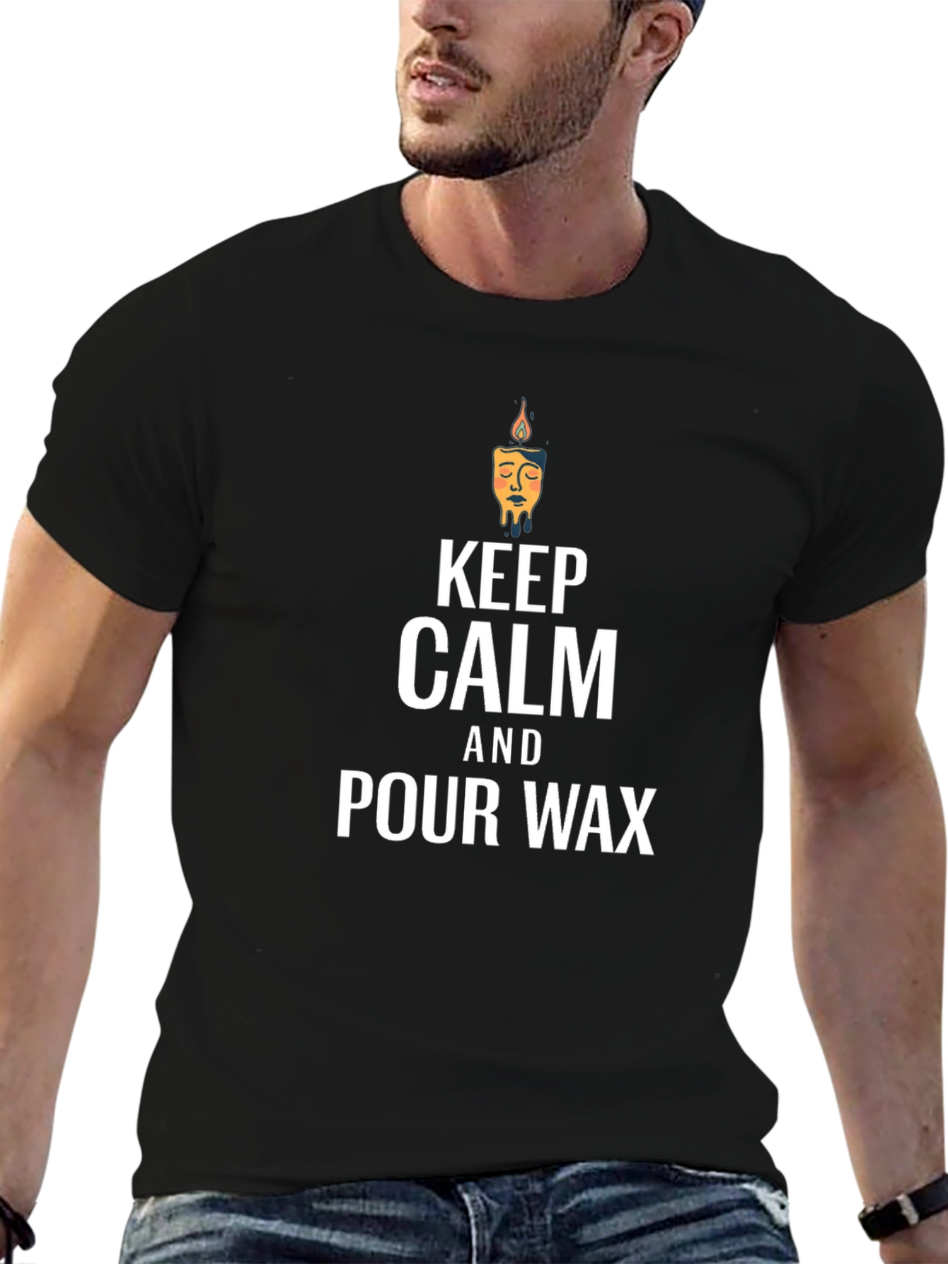 Keep Calm & Pour Wax Graphic T-Shirt