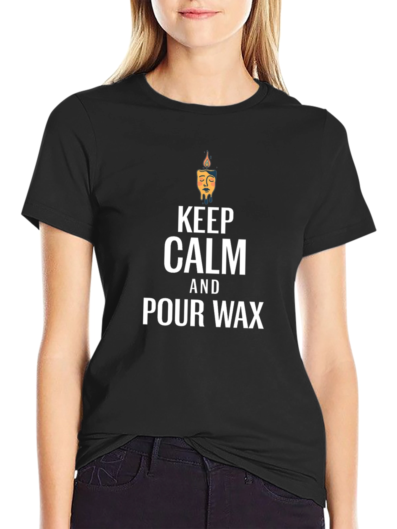 Keep Calm & Pour Wax Graphic T-Shirt