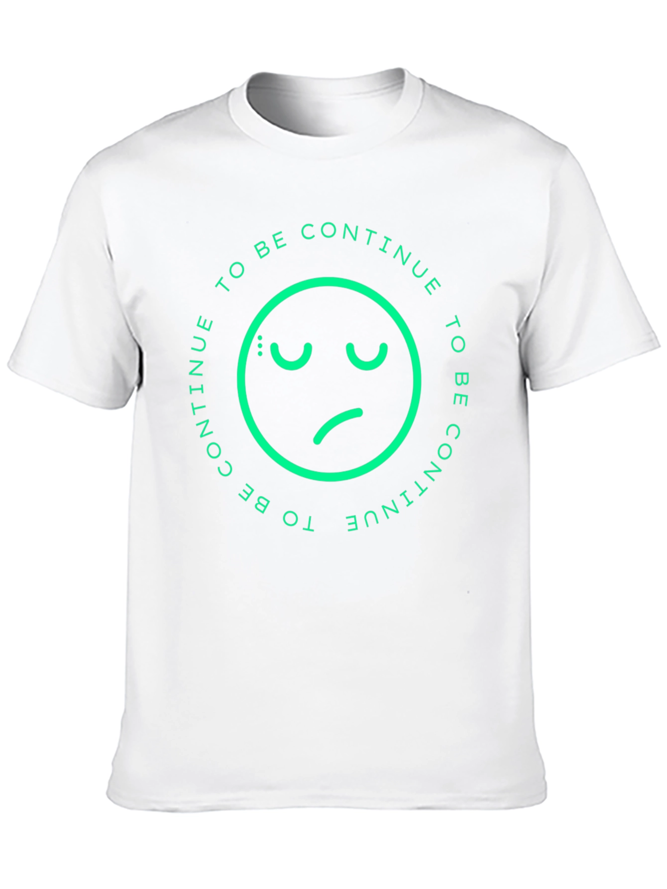 Sad Emoji To Be Continue Black T-Shirt