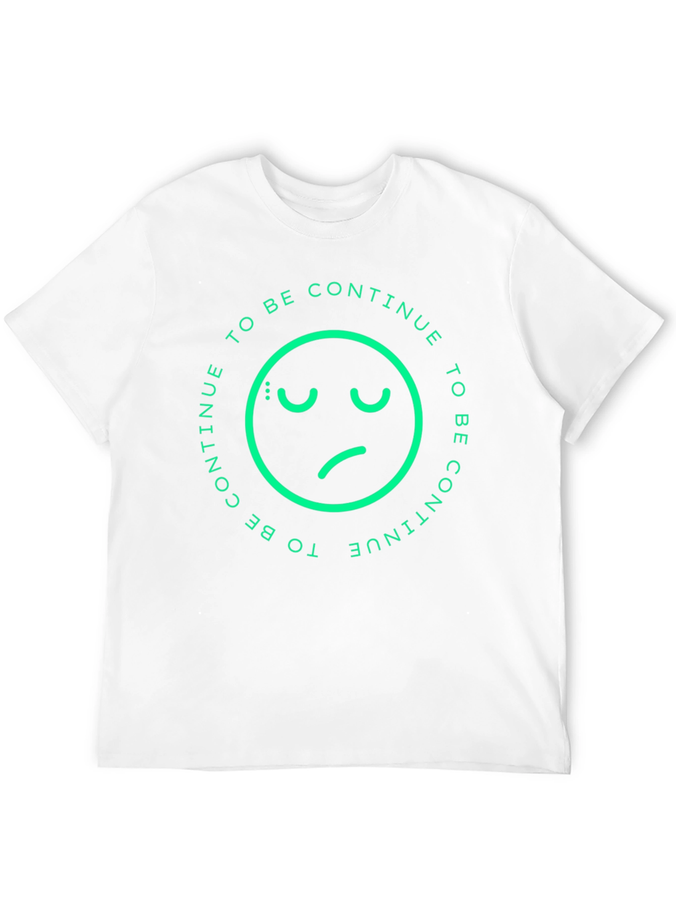 Sad Emoji To Be Continue Black T-Shirt
