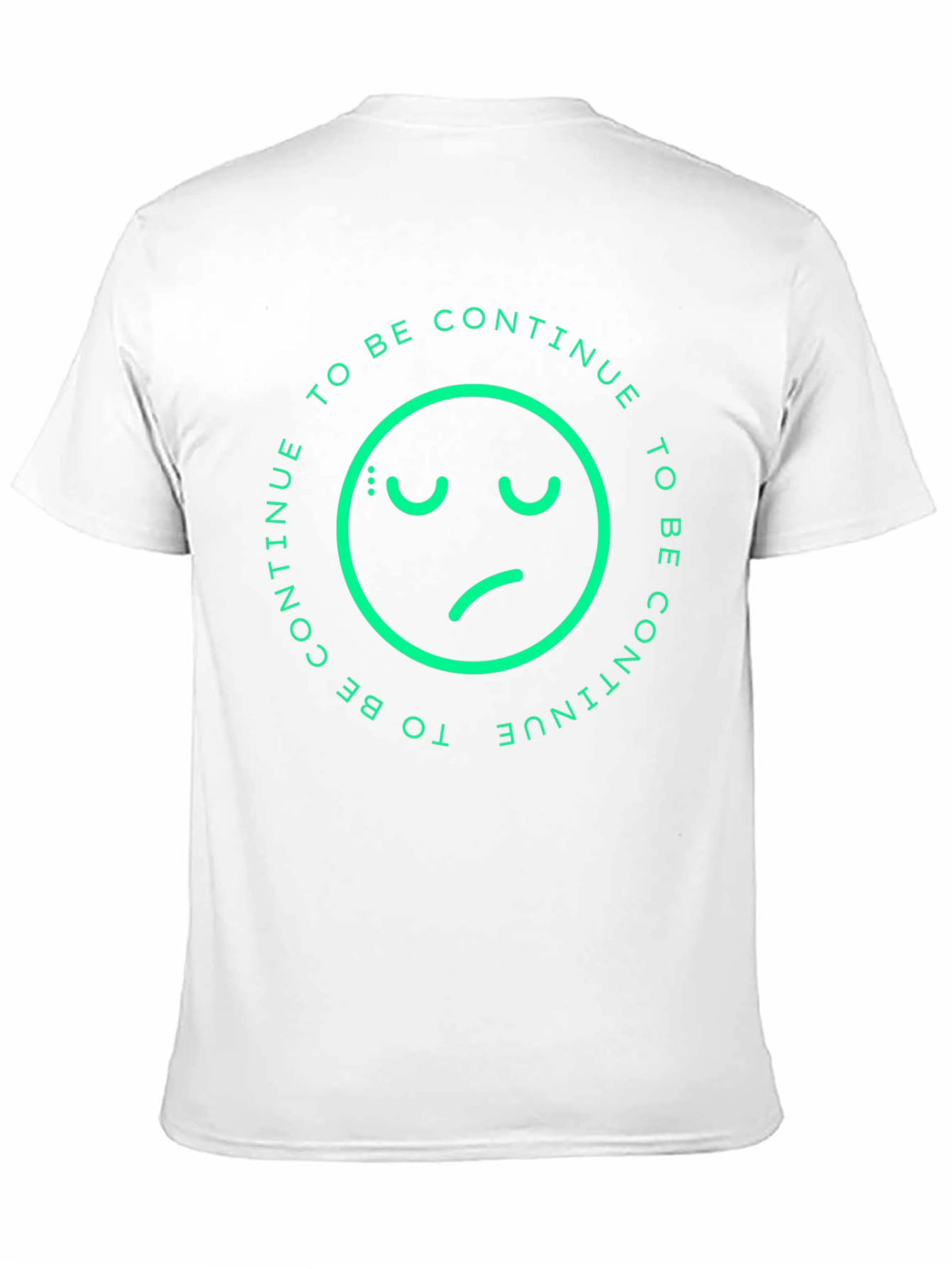 Sad Emoji To Be Continue Black T-Shirt