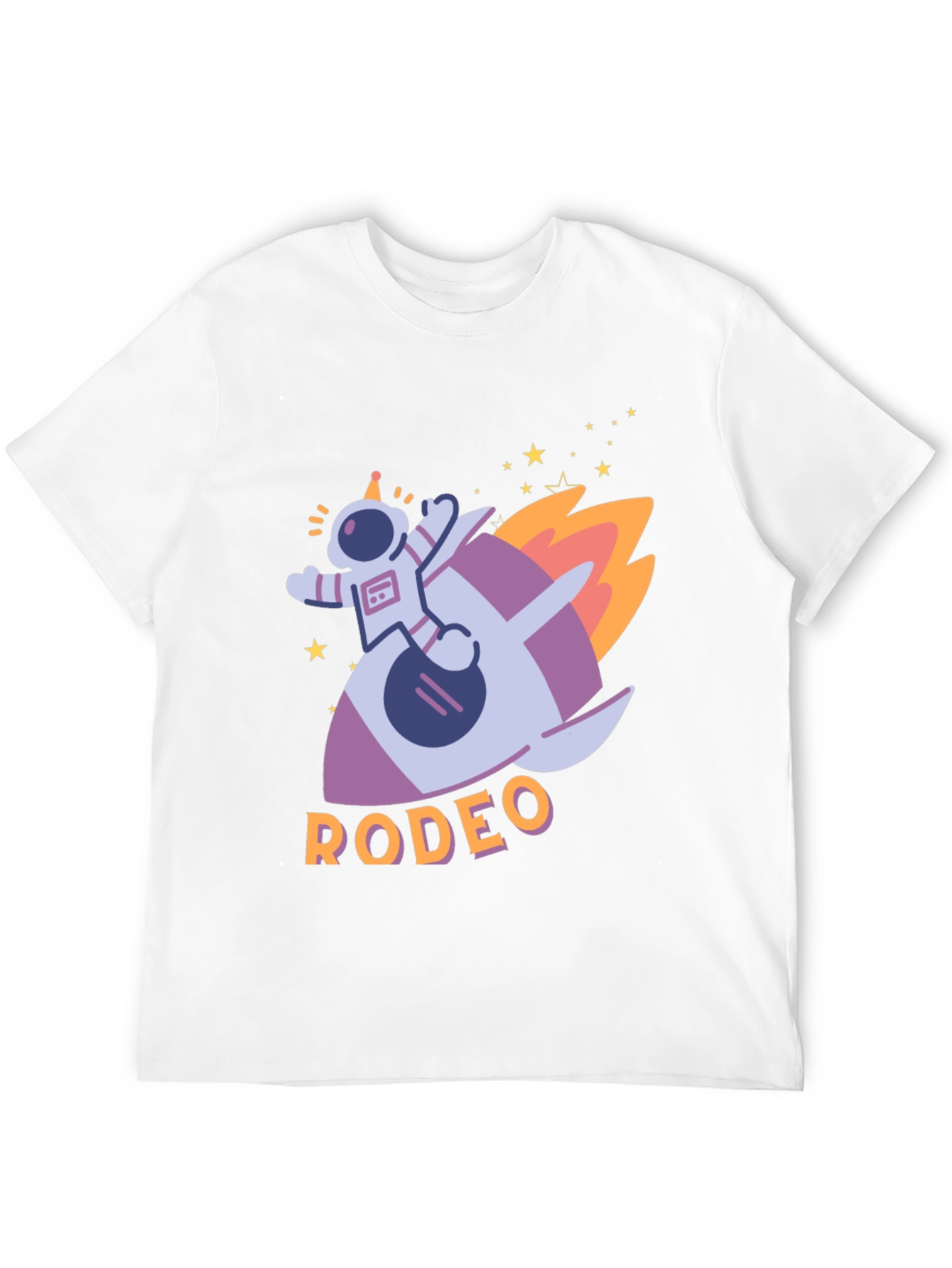 Astronaut Rocket Rodeo Graphic T-Shirt