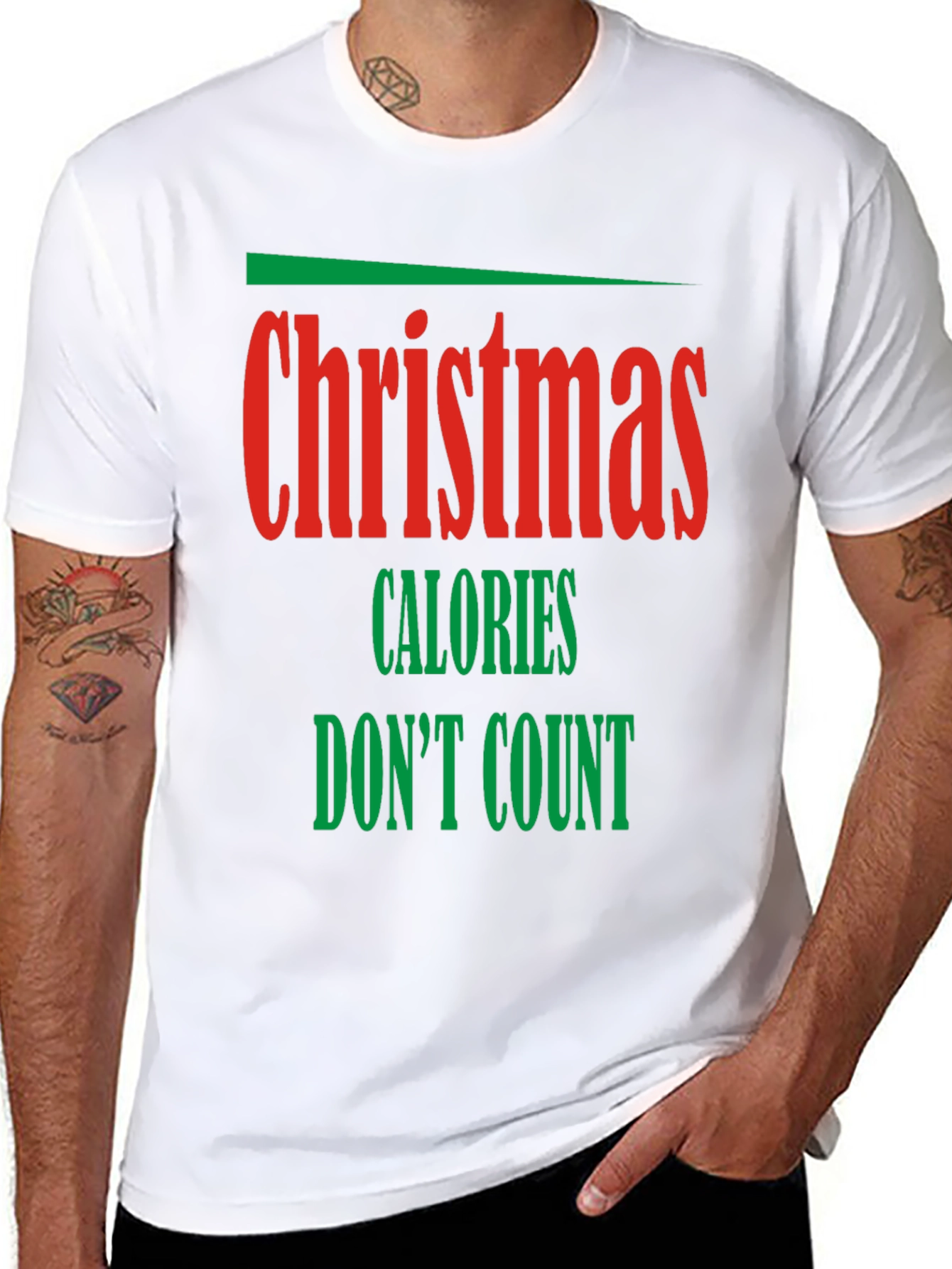 Funny Christmas Calories Dont Count Holiday T-Shirt