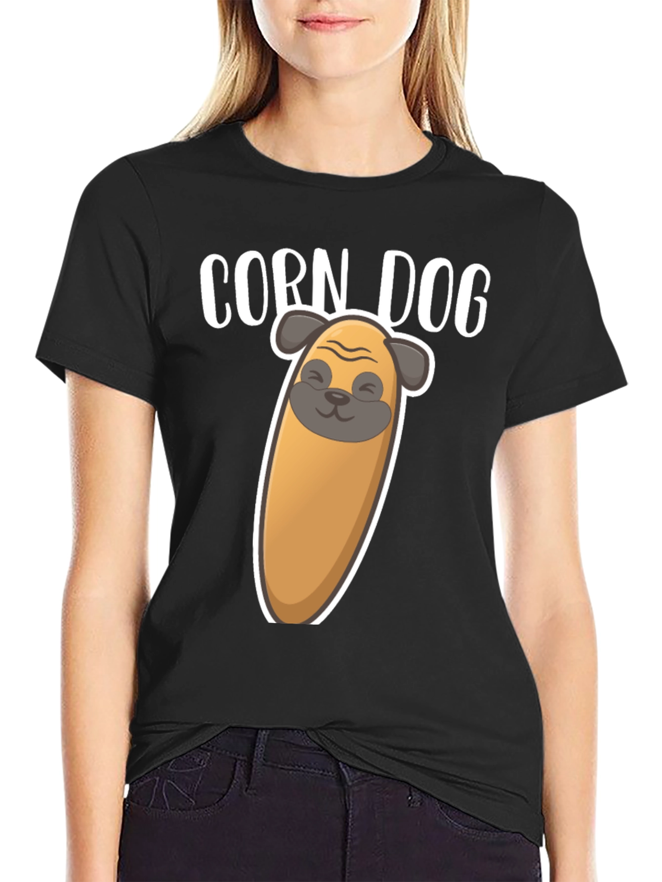 Corn Dog Funny Graphic T-Shirt