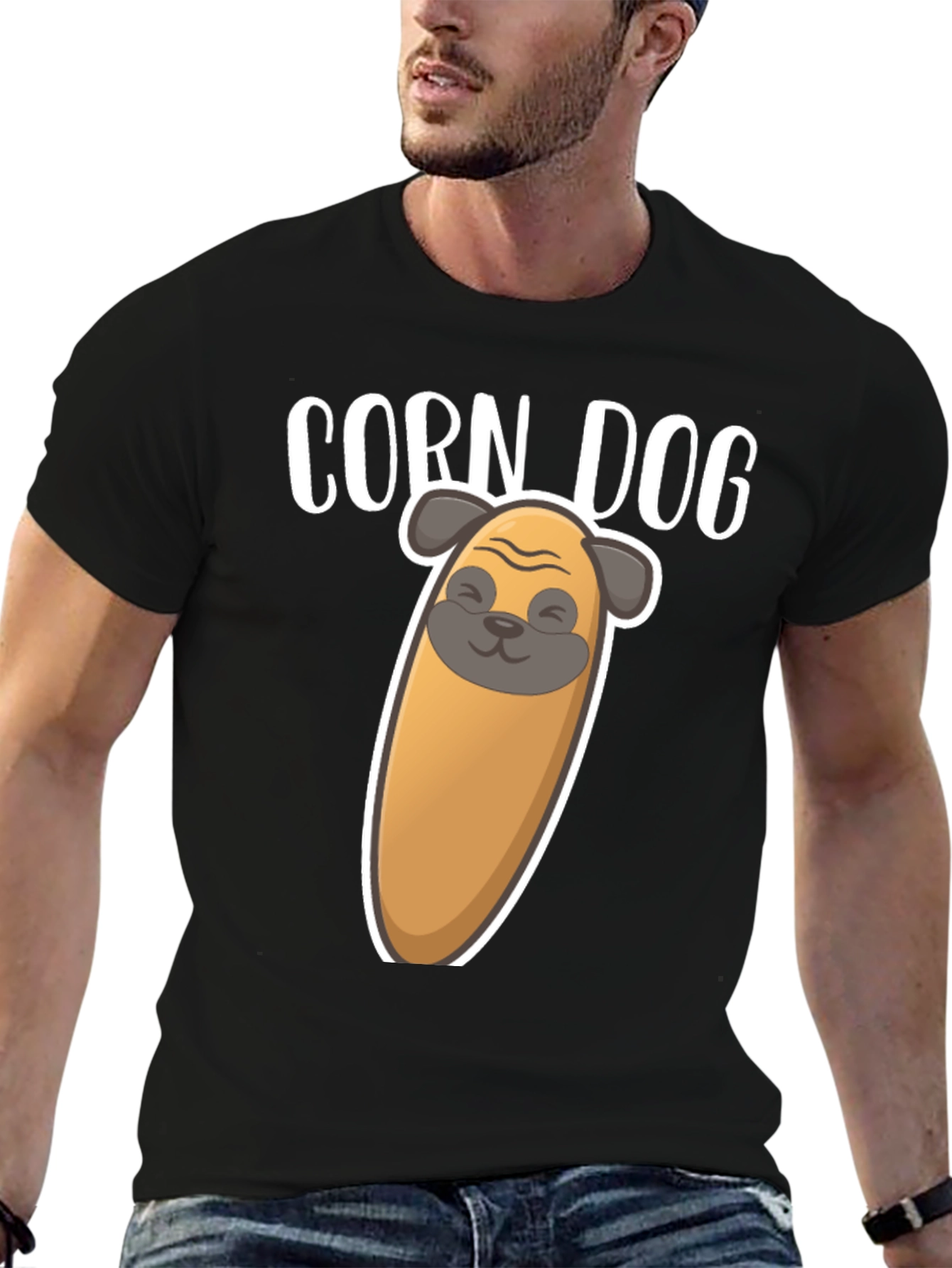 Corn Dog Funny Graphic T-Shirt
