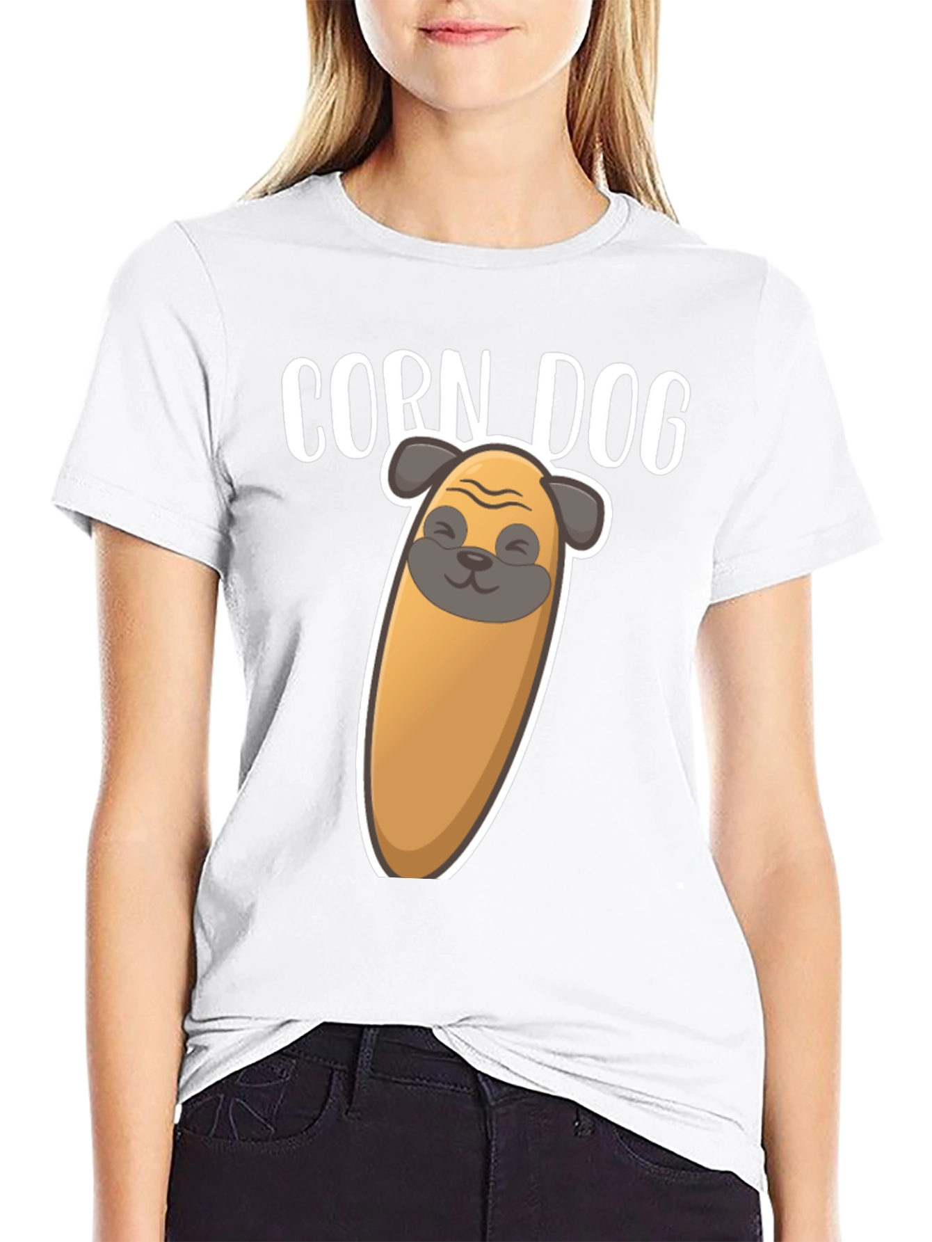 Corn Dog Funny Graphic T-Shirt