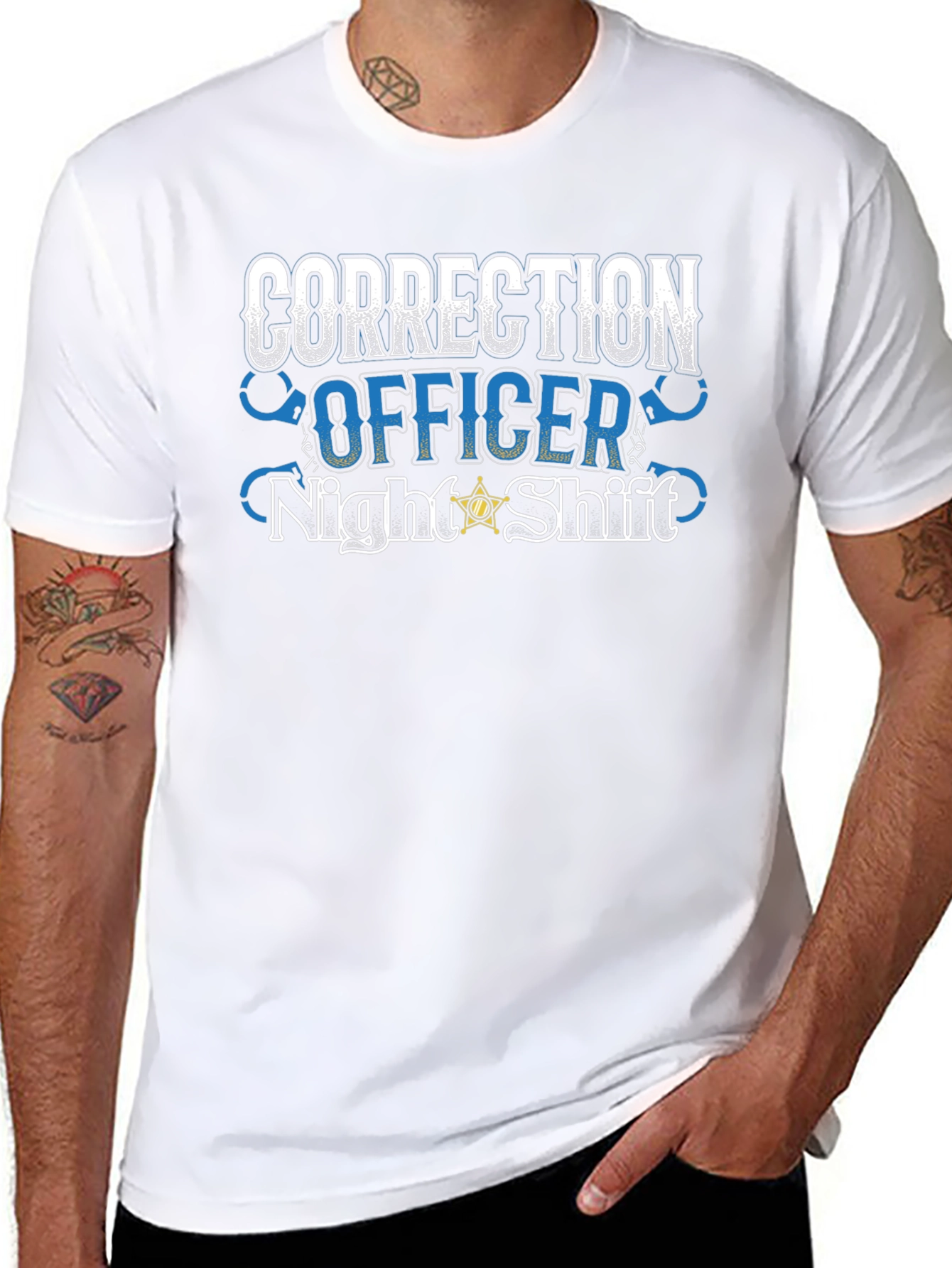 Correction Officer Night Shift Graphic Tee