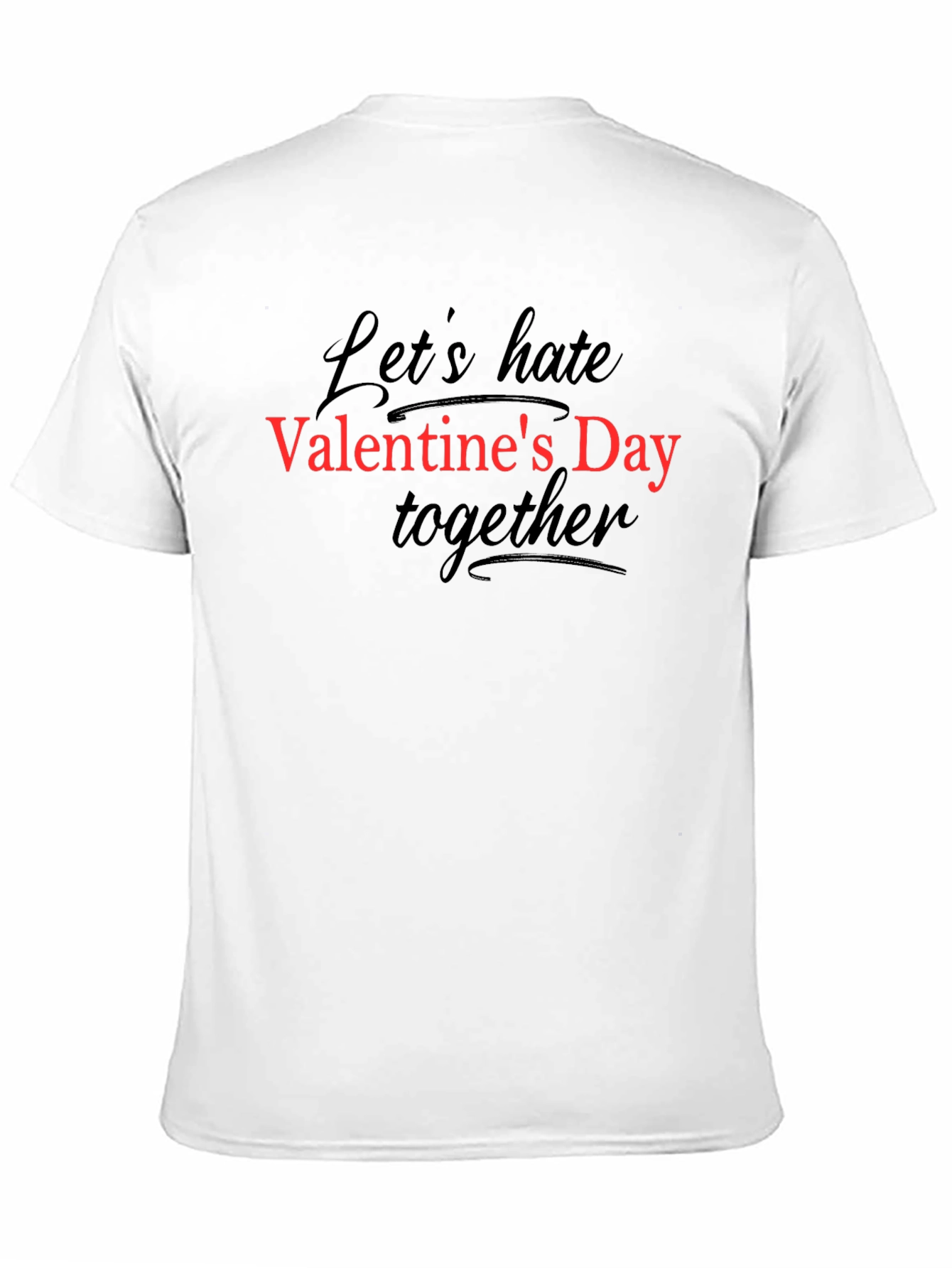 Anti-Valentines Day Graphic Tee - Black