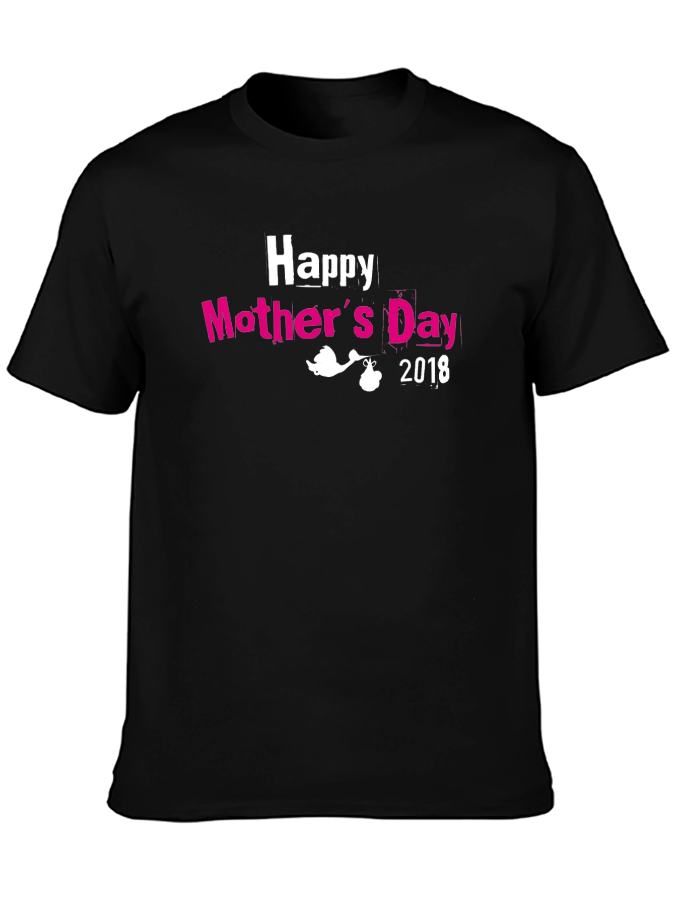 Happy Mothers Day 2018 Black T-Shirt