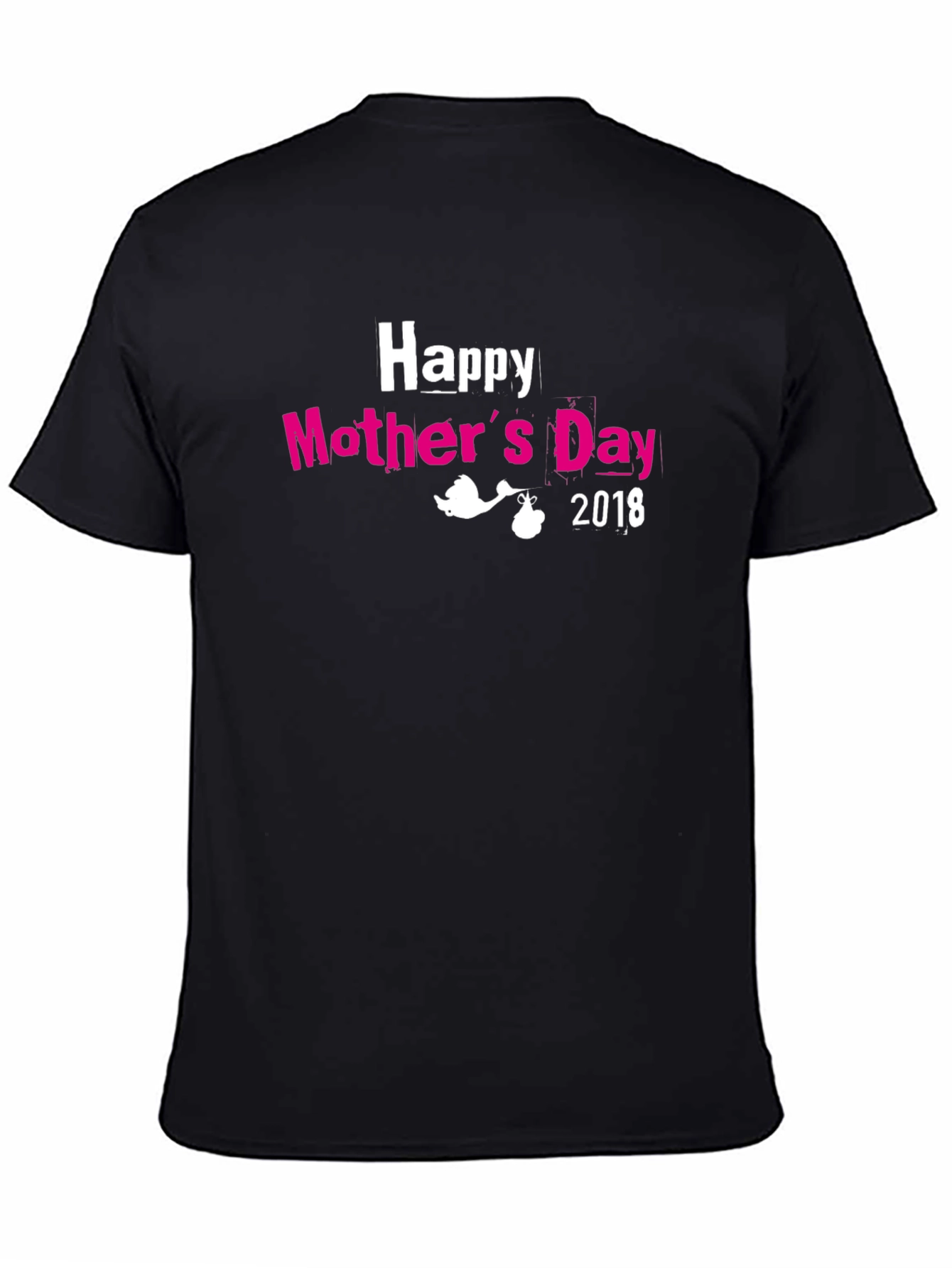 Happy Mothers Day 2018 Black T-Shirt