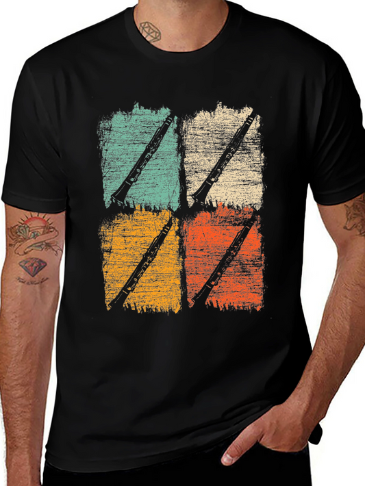 Vintage Clarinet T-Shirt Music Retro Tee