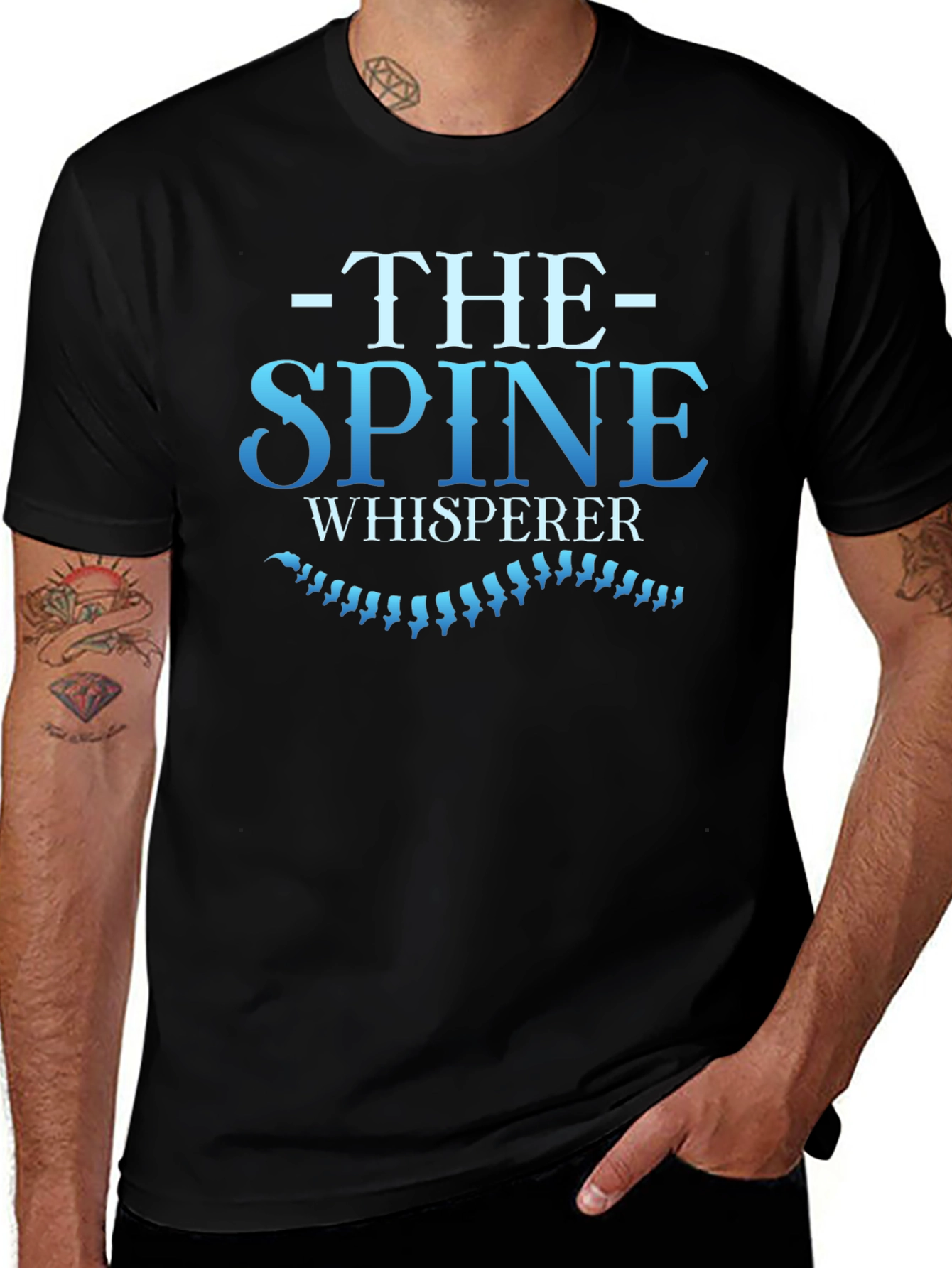 Spine Whisperer Graphic Tee - Chiropractic Humor T-Shirt