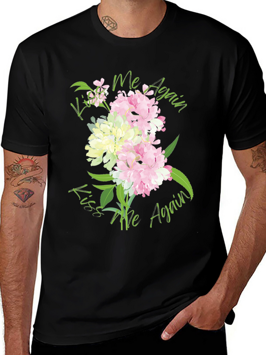 Kiss Me Again Floral Graphic T-Shirt