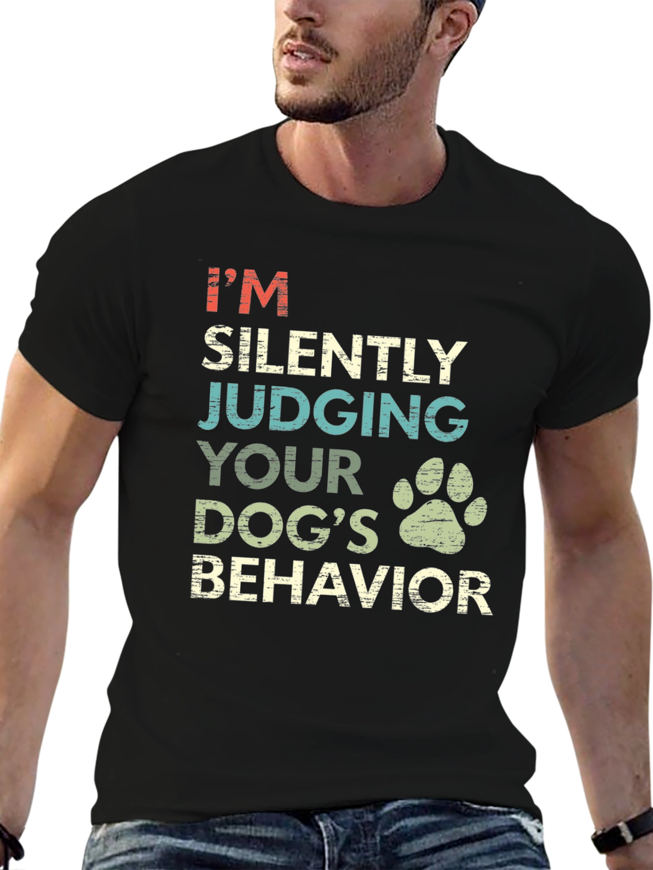 Silently Judging Dog T-Shirt: Dog Lover Tee