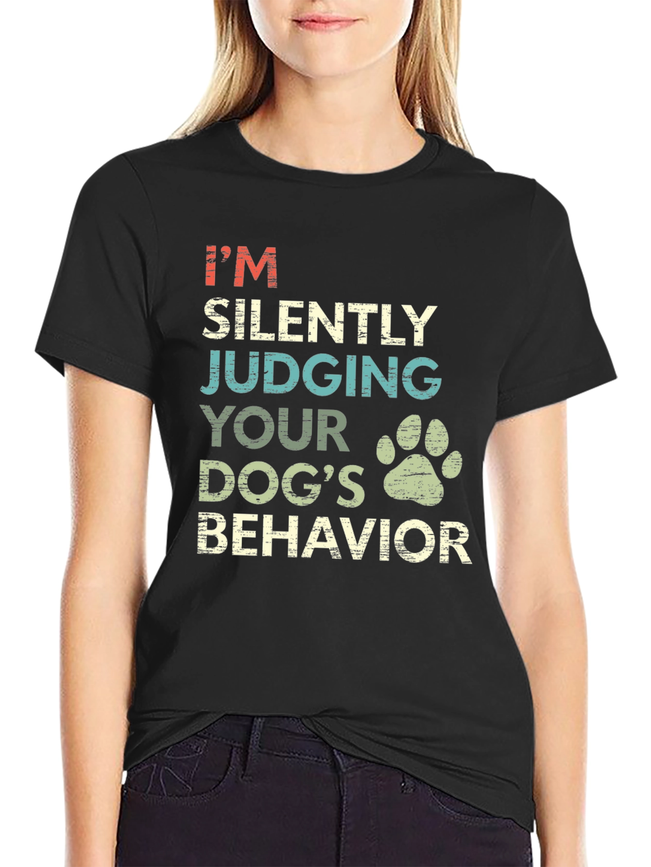Silently Judging Dog T-Shirt: Dog Lover Tee