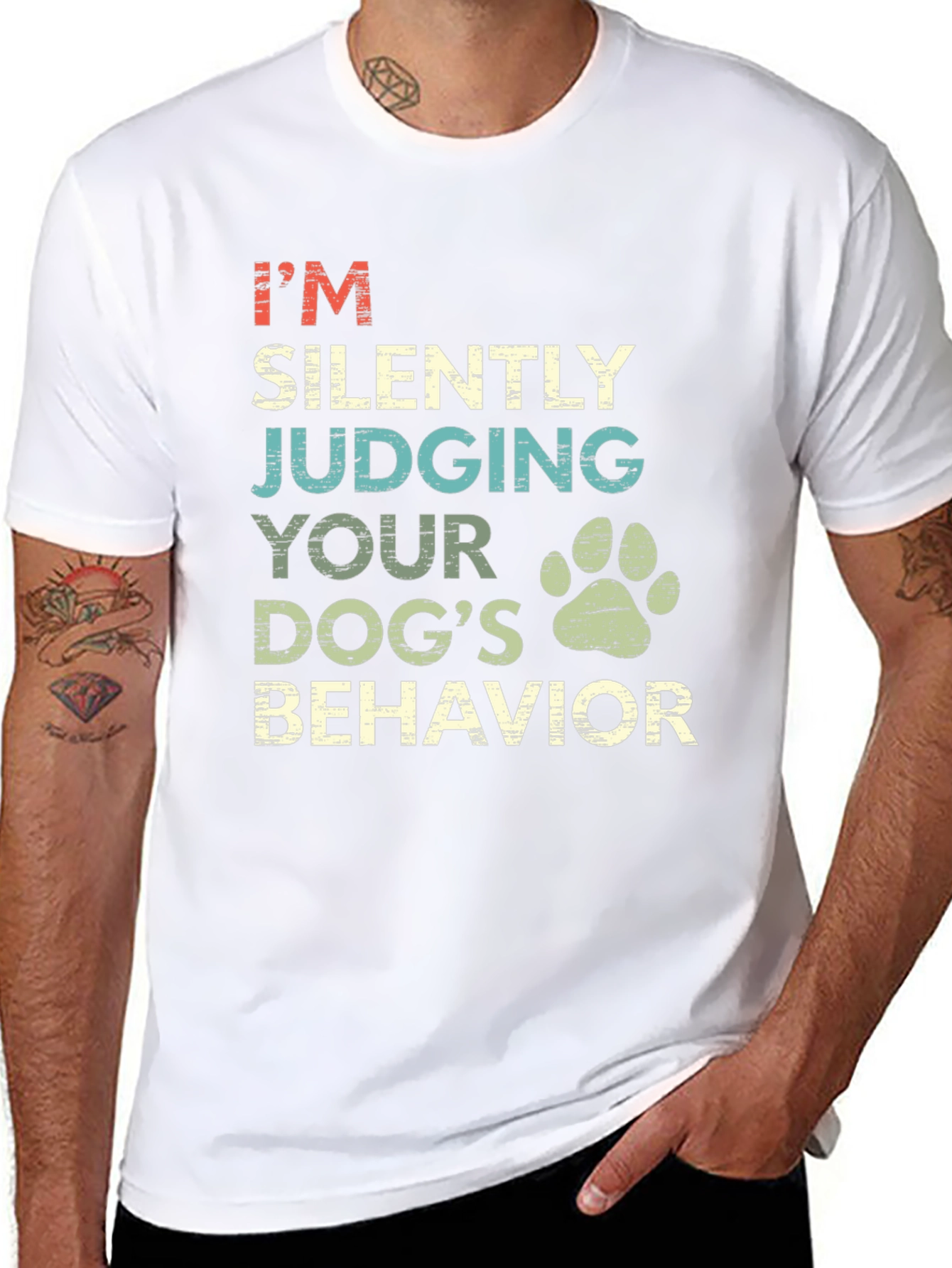 Silently Judging Dog T-Shirt: Dog Lover Tee