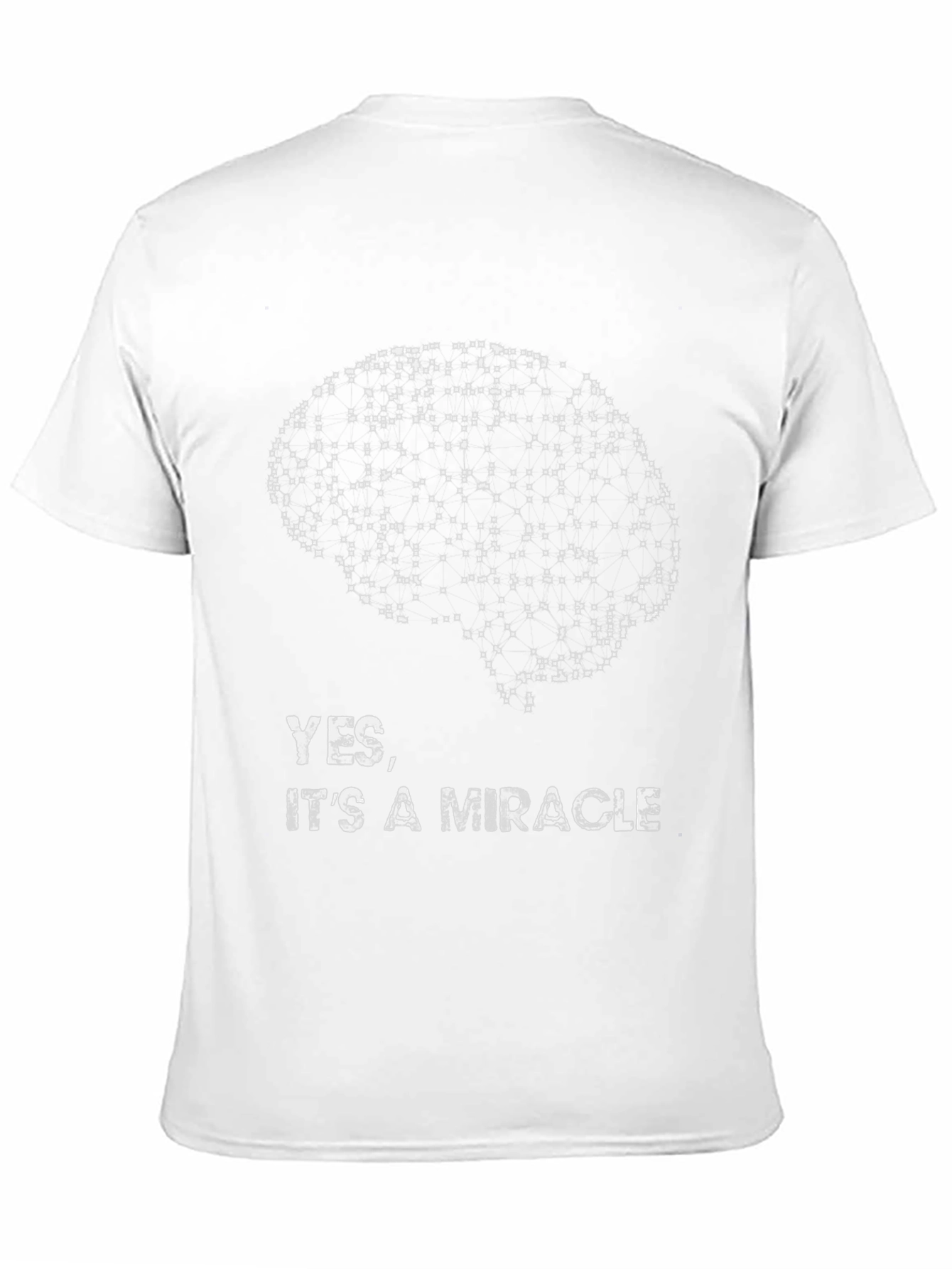 Brain Graphic Tee - Yes Its a Miracle T-Shirt