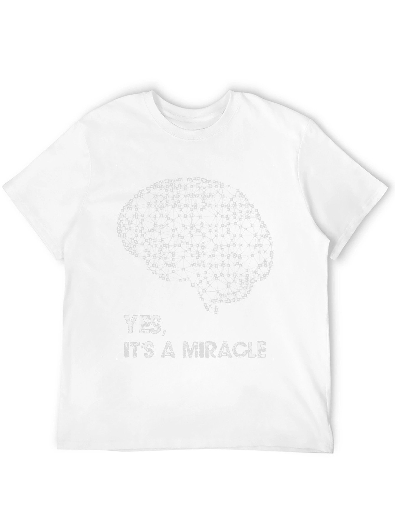 Brain Graphic Tee - Yes Its a Miracle T-Shirt
