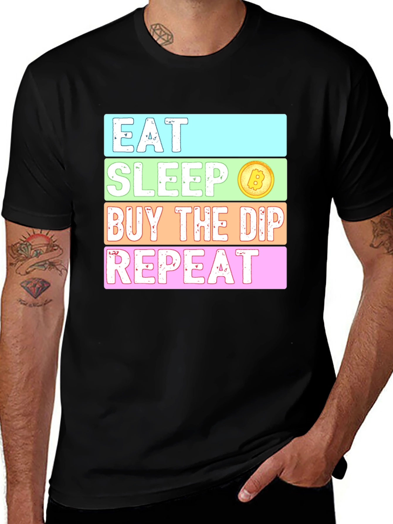 Eat Sleep Buy The Dip Repeat Crypto T-Shirt