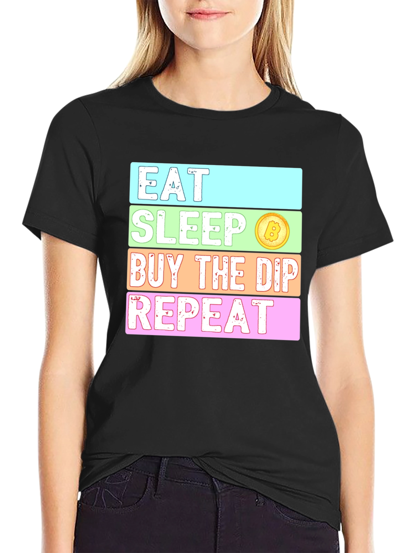 Eat Sleep Buy The Dip Repeat Crypto T-Shirt