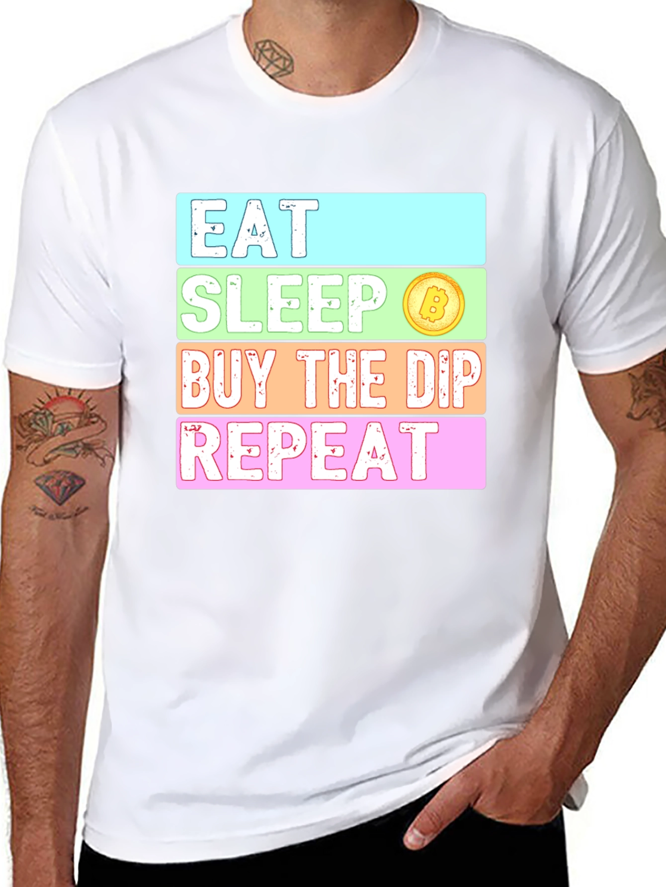 Eat Sleep Buy The Dip Repeat Crypto T-Shirt