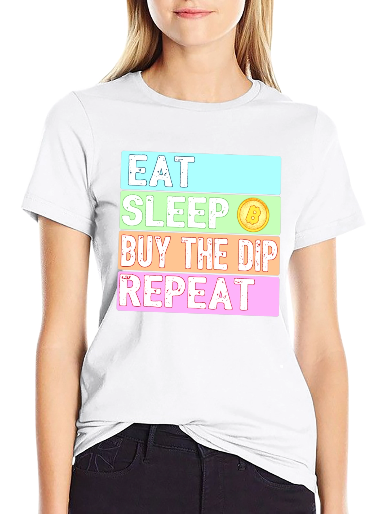 Eat Sleep Buy The Dip Repeat Crypto T-Shirt