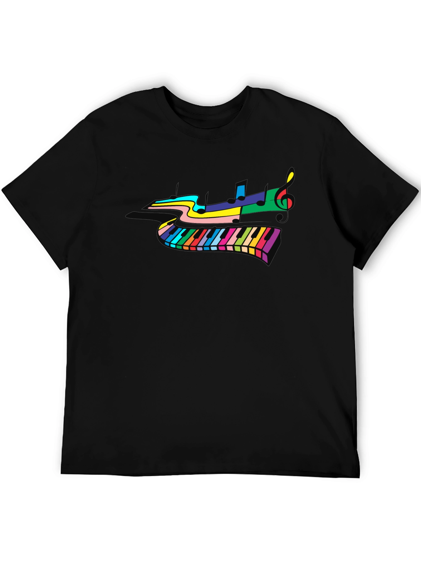 Colorful Piano Music T-Shirt
