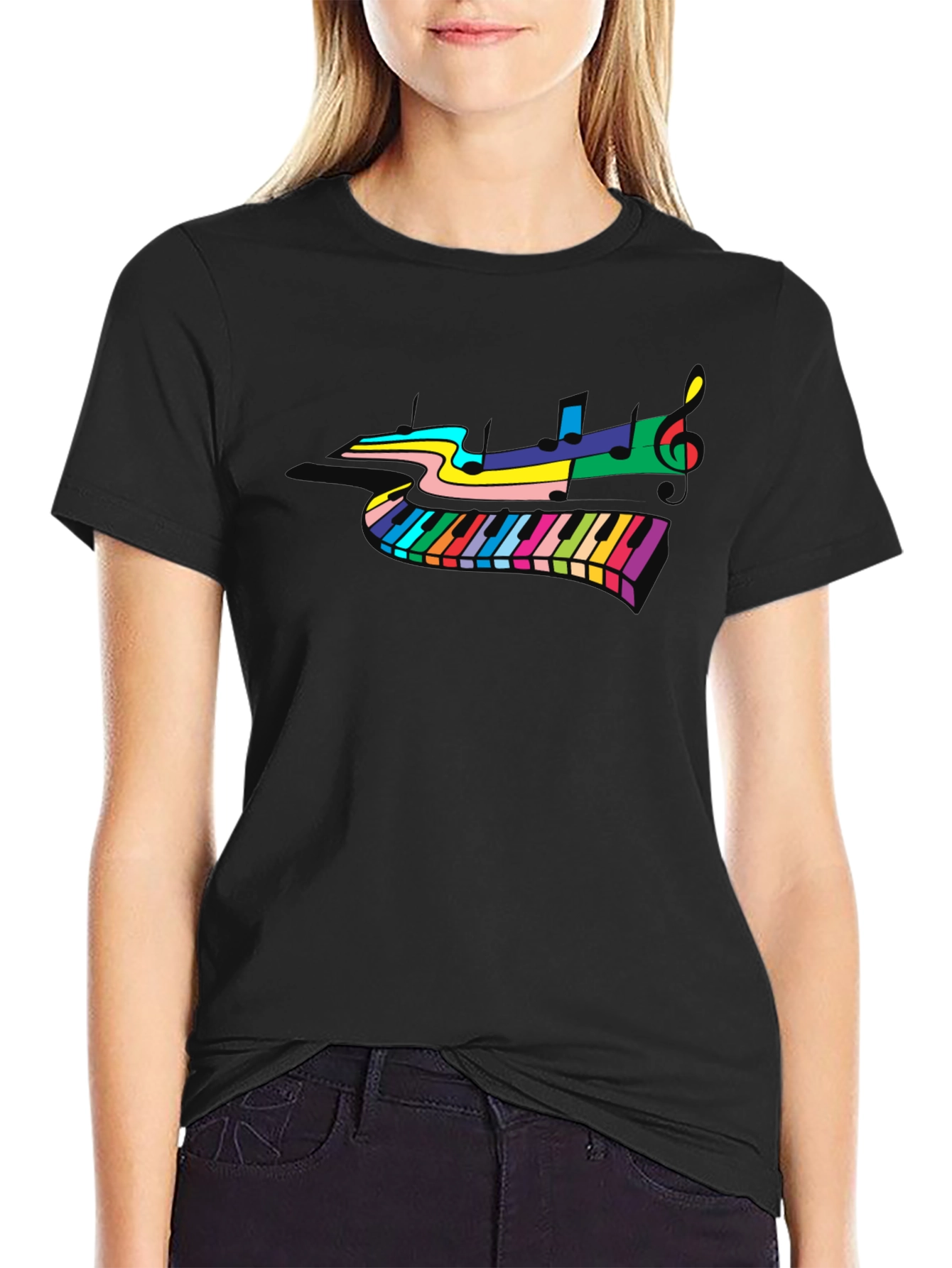 Colorful Piano Music T-Shirt