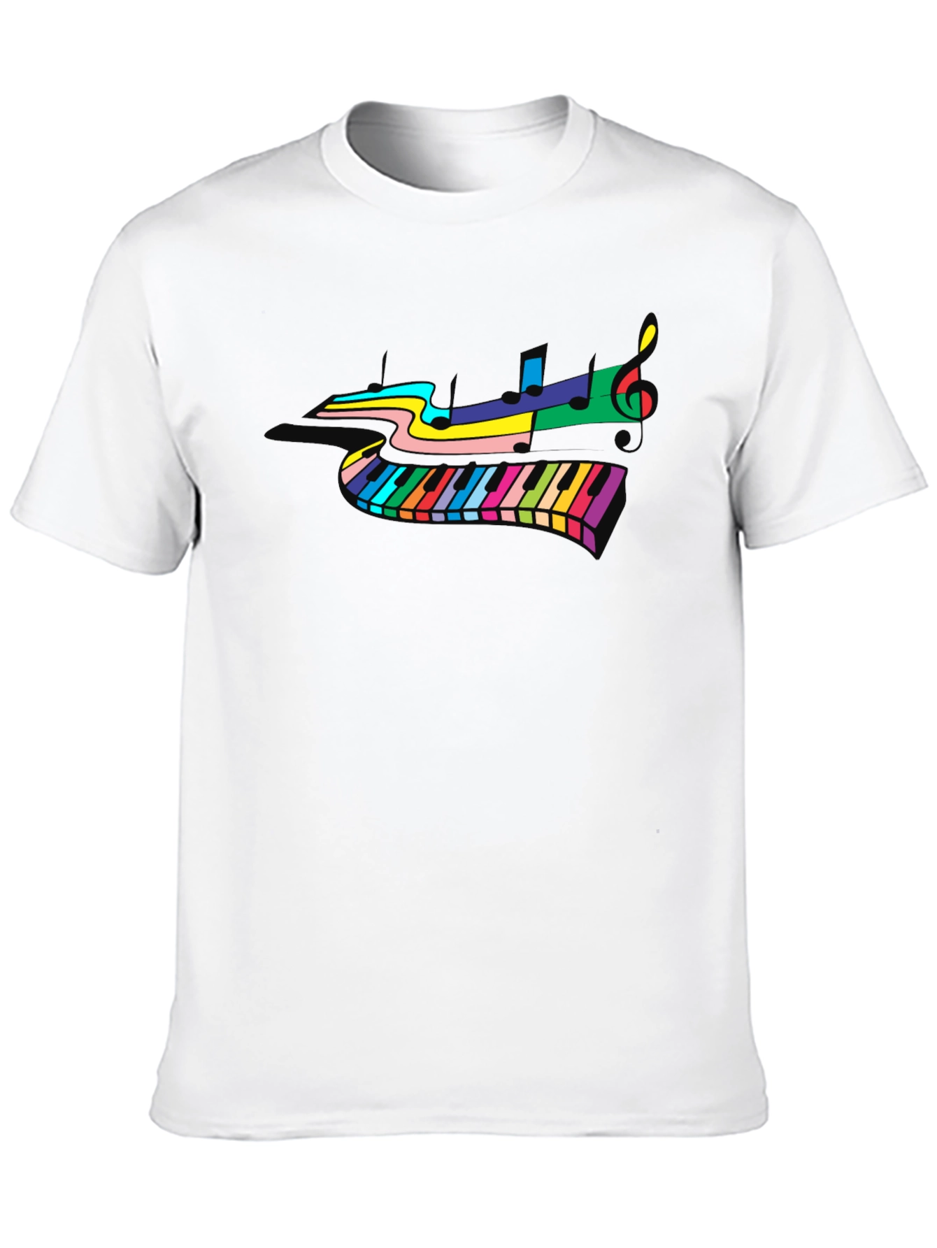 Colorful Piano Music T-Shirt