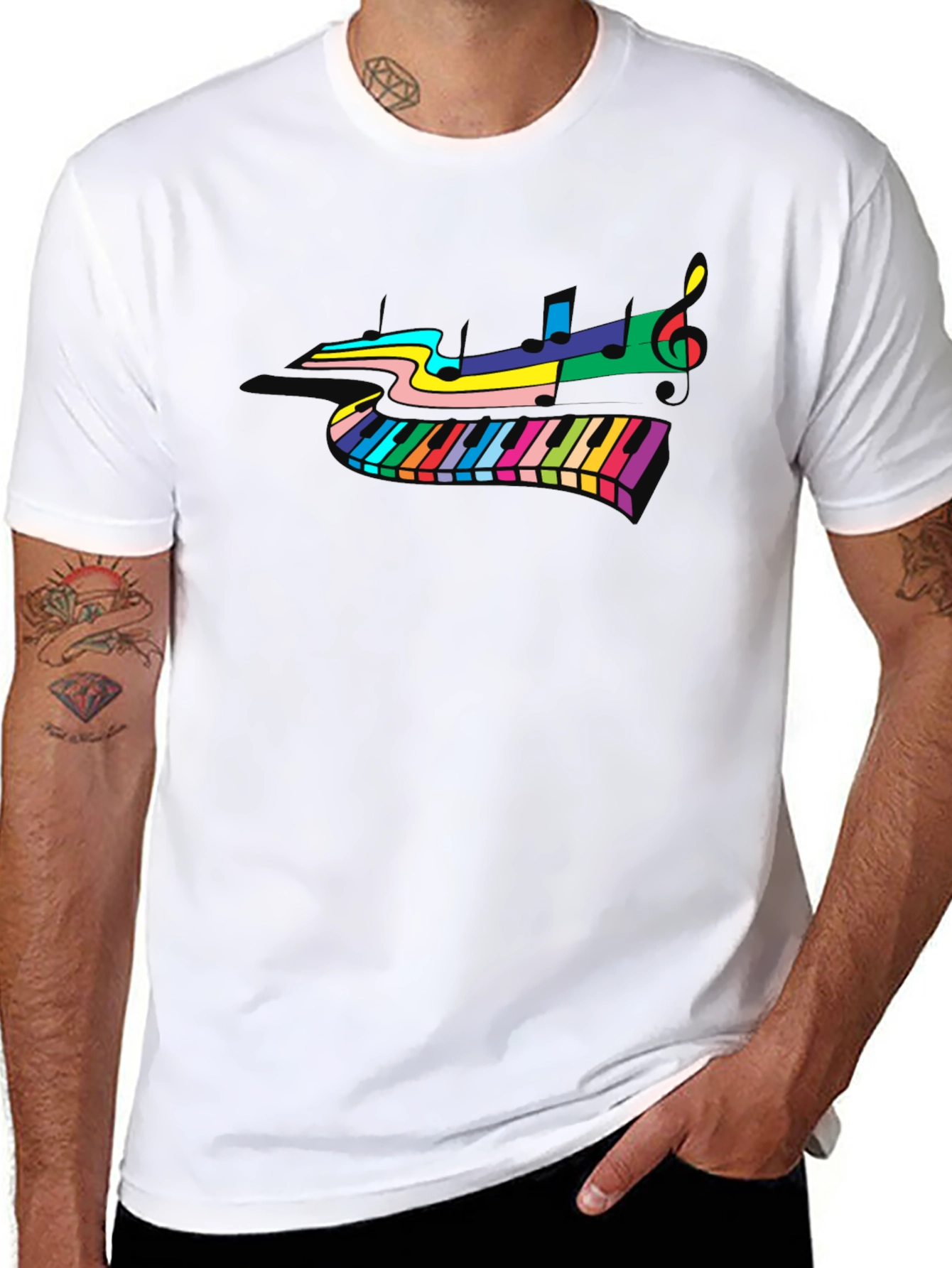 Colorful Piano Music T-Shirt