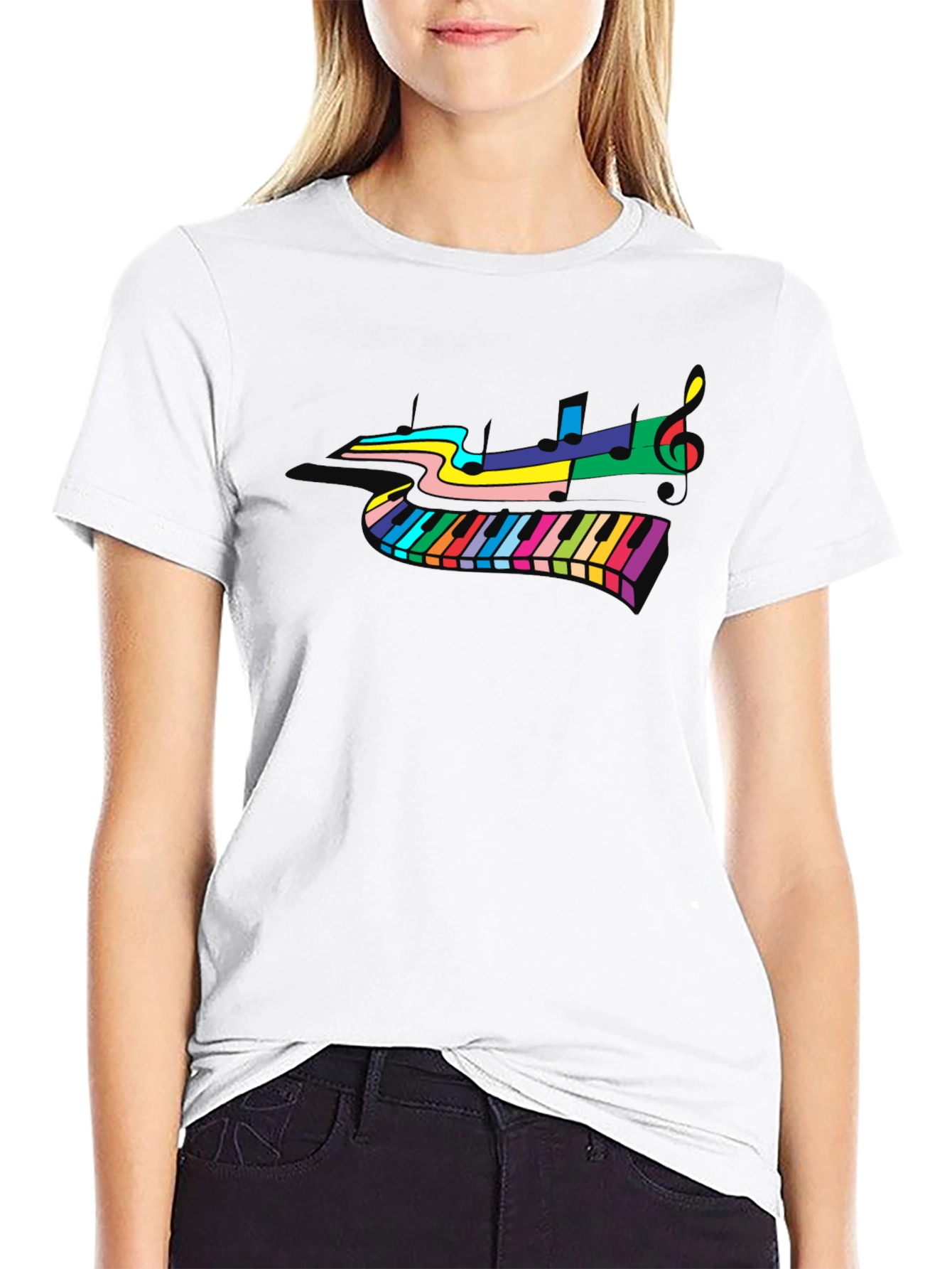 Colorful Piano Music T-Shirt