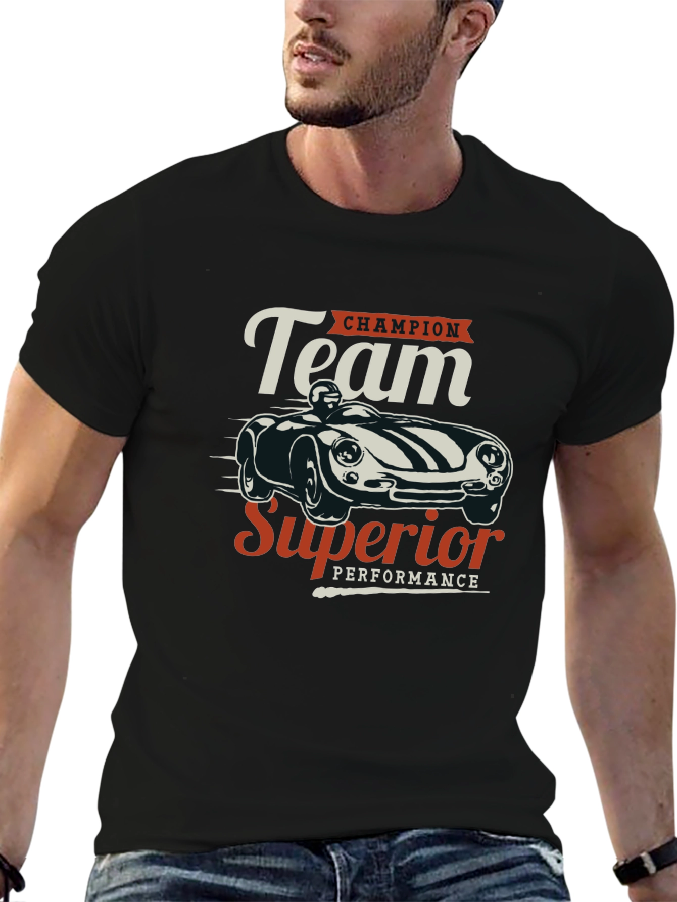 Team Champion Superior Performance Black T-Shirt