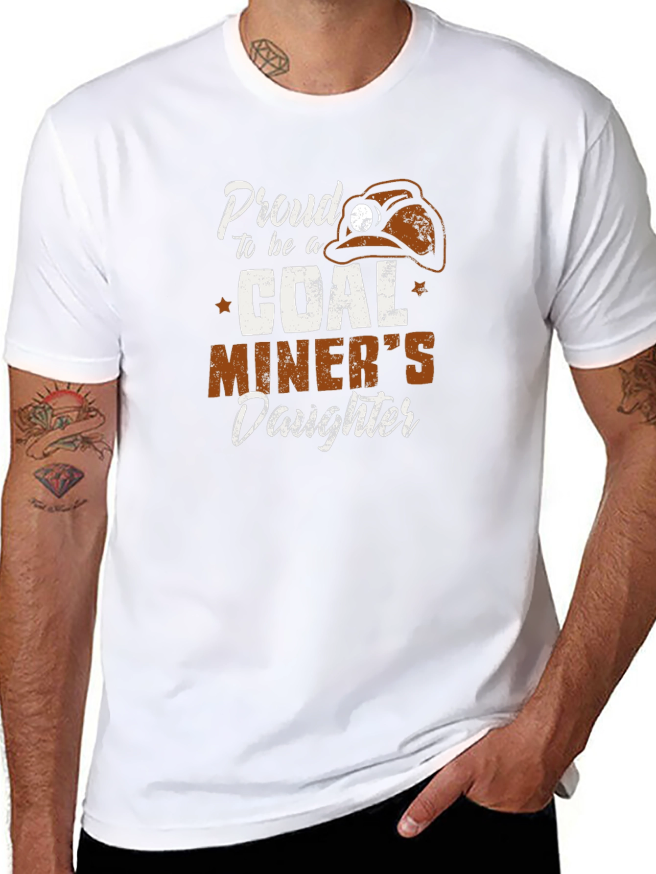 Proud Coal Miners Daughter T-Shirt - Black
