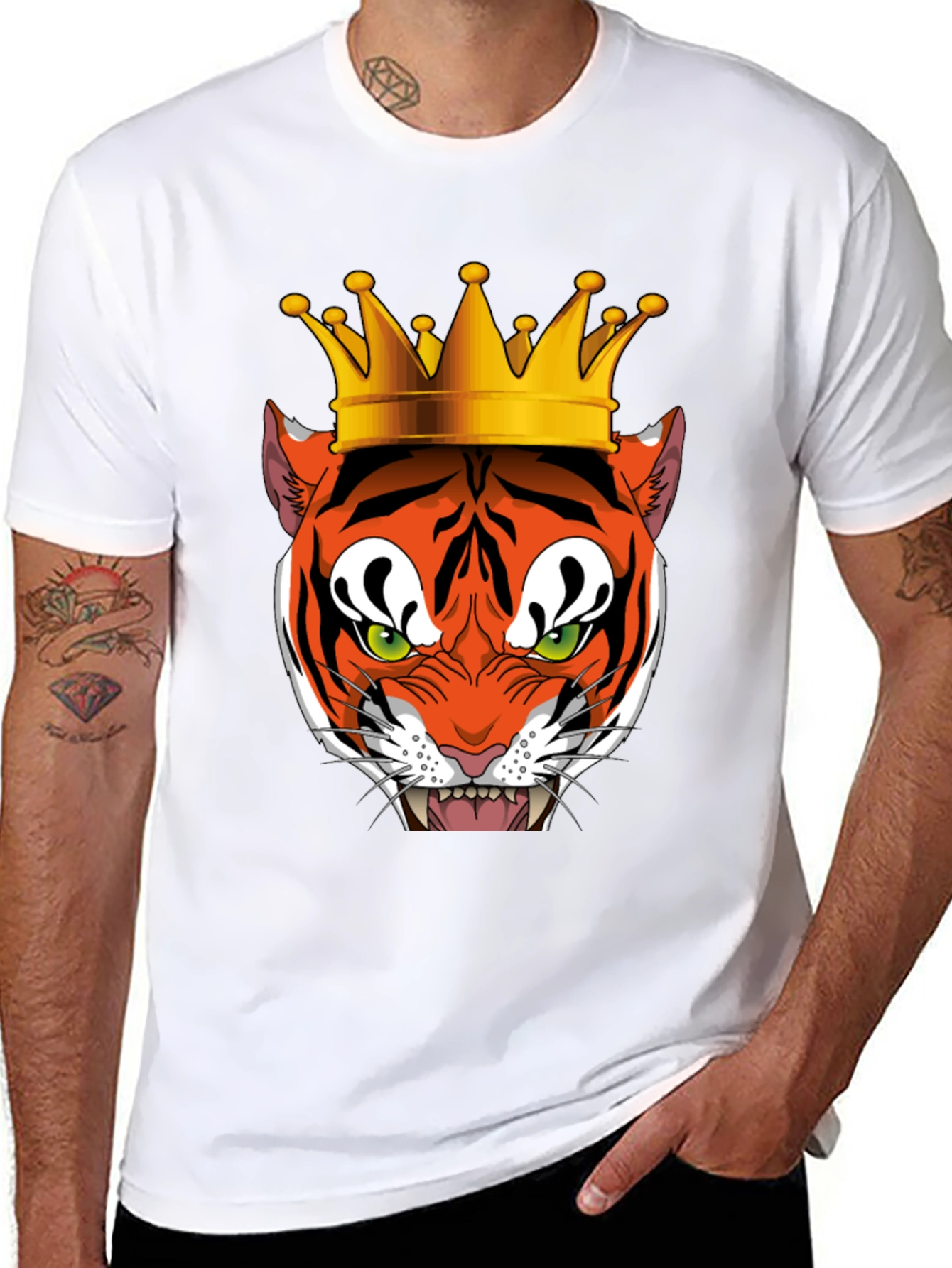 Tiger King Graphic Tee - Mens Black T-Shirt