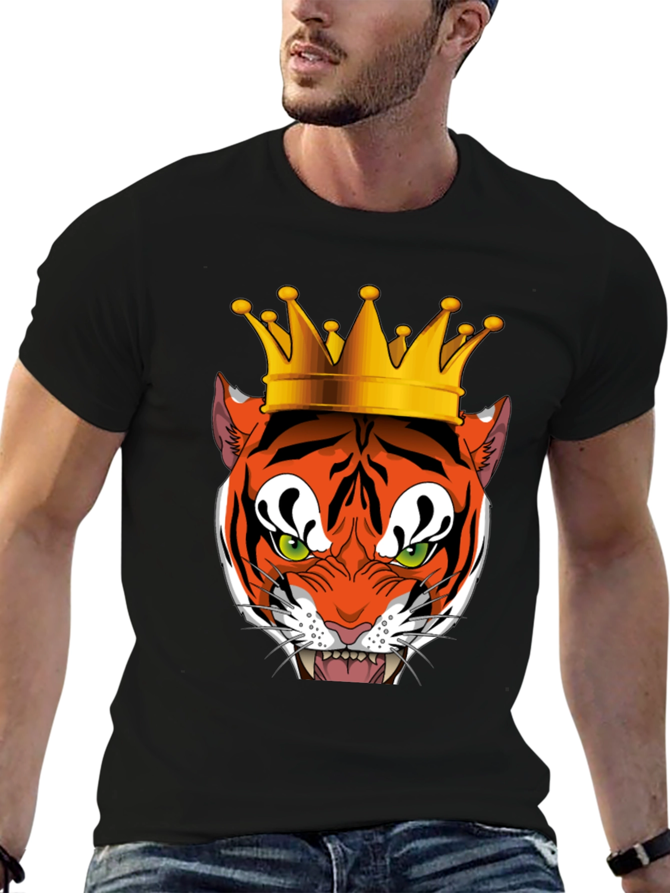 Tiger King Graphic Tee - Mens Black T-Shirt