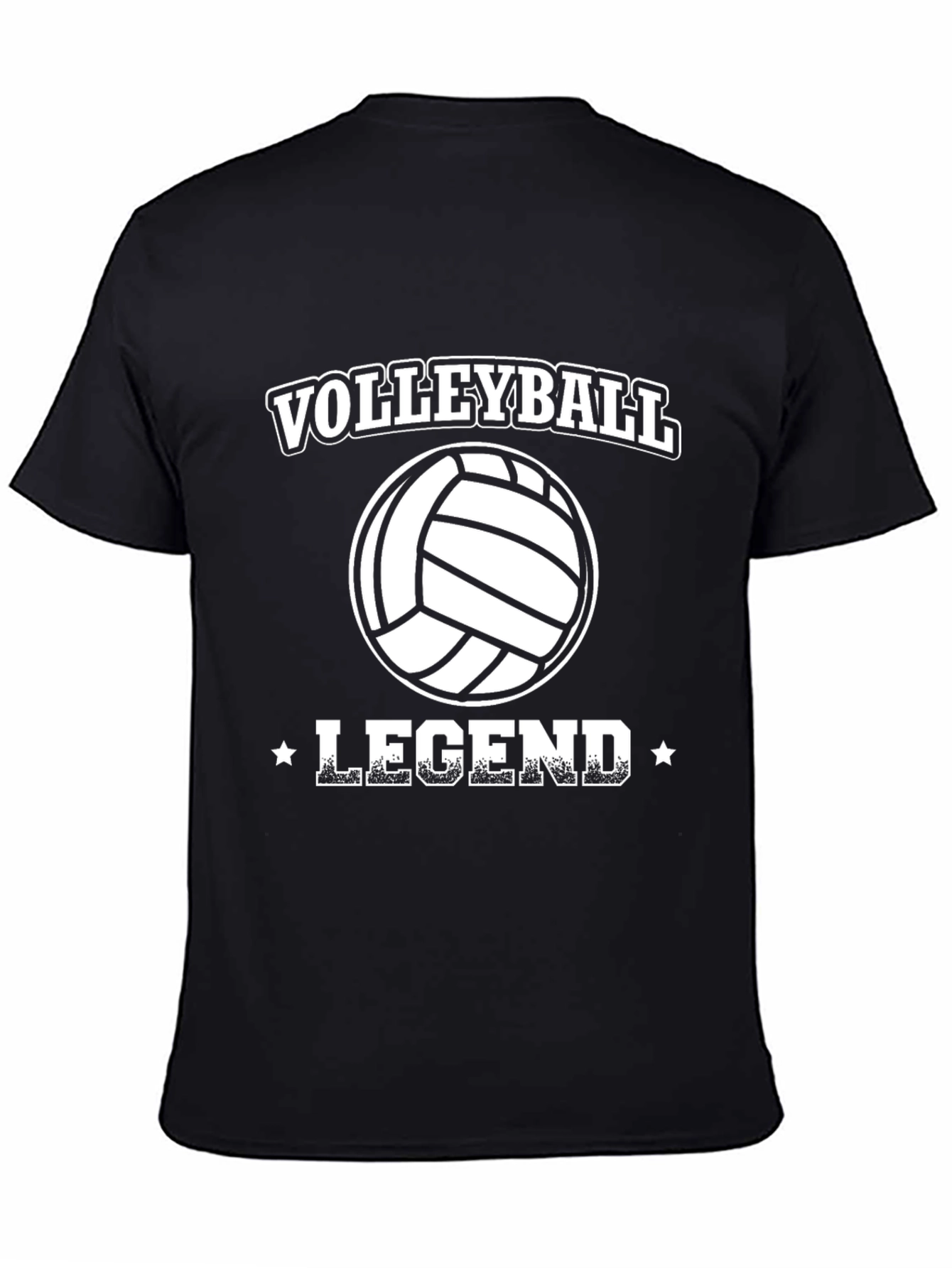 Volleyball Legend Black Graphic Tee