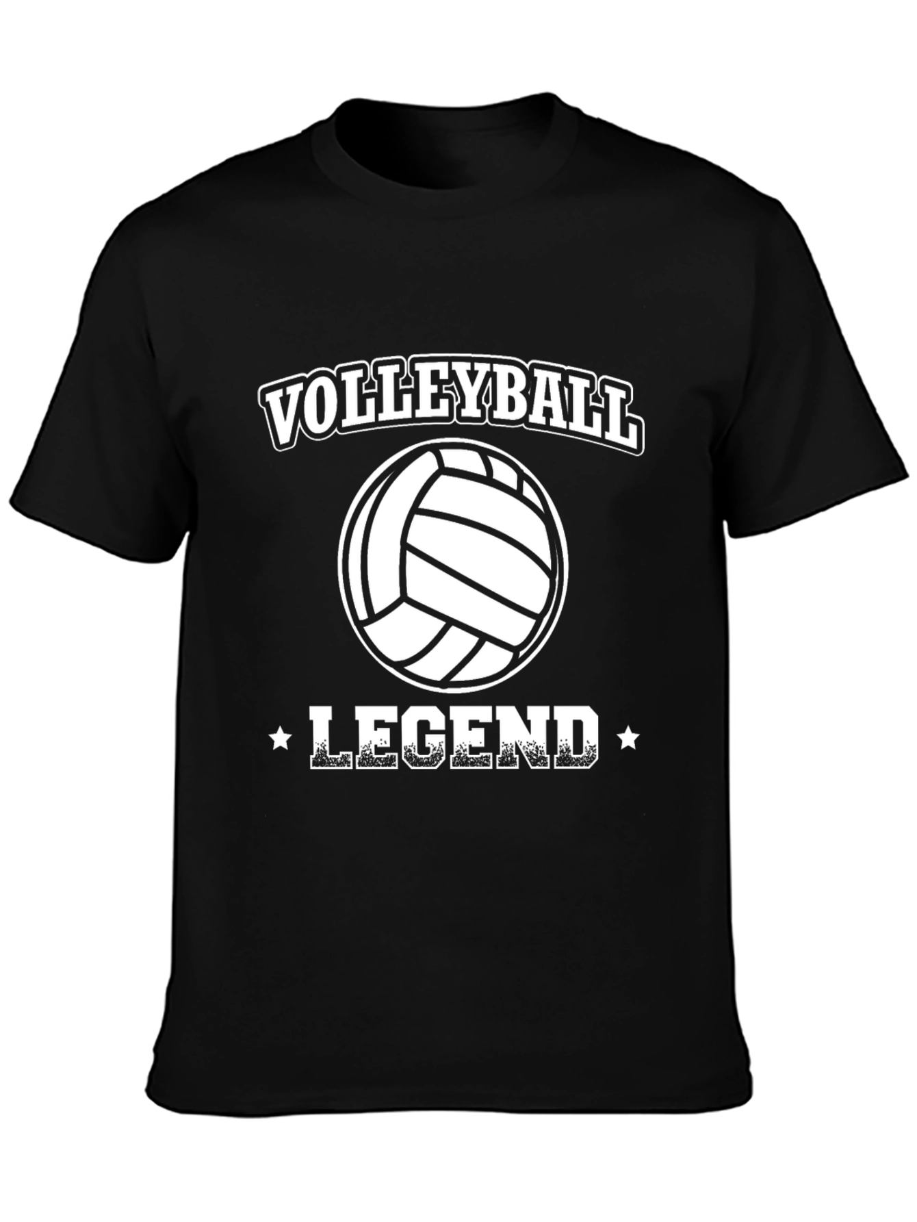 Volleyball Legend Black Graphic Tee
