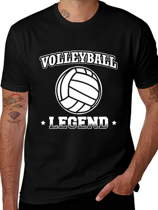Volleyball Legend Black Graphic Tee