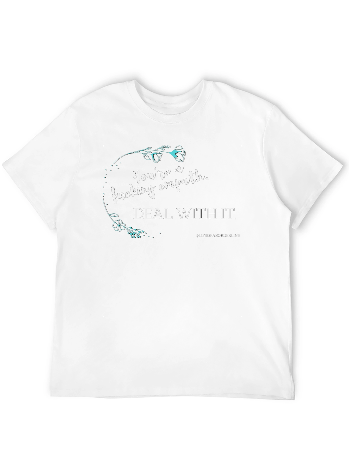 Empath Floral Graphic Tee - Black