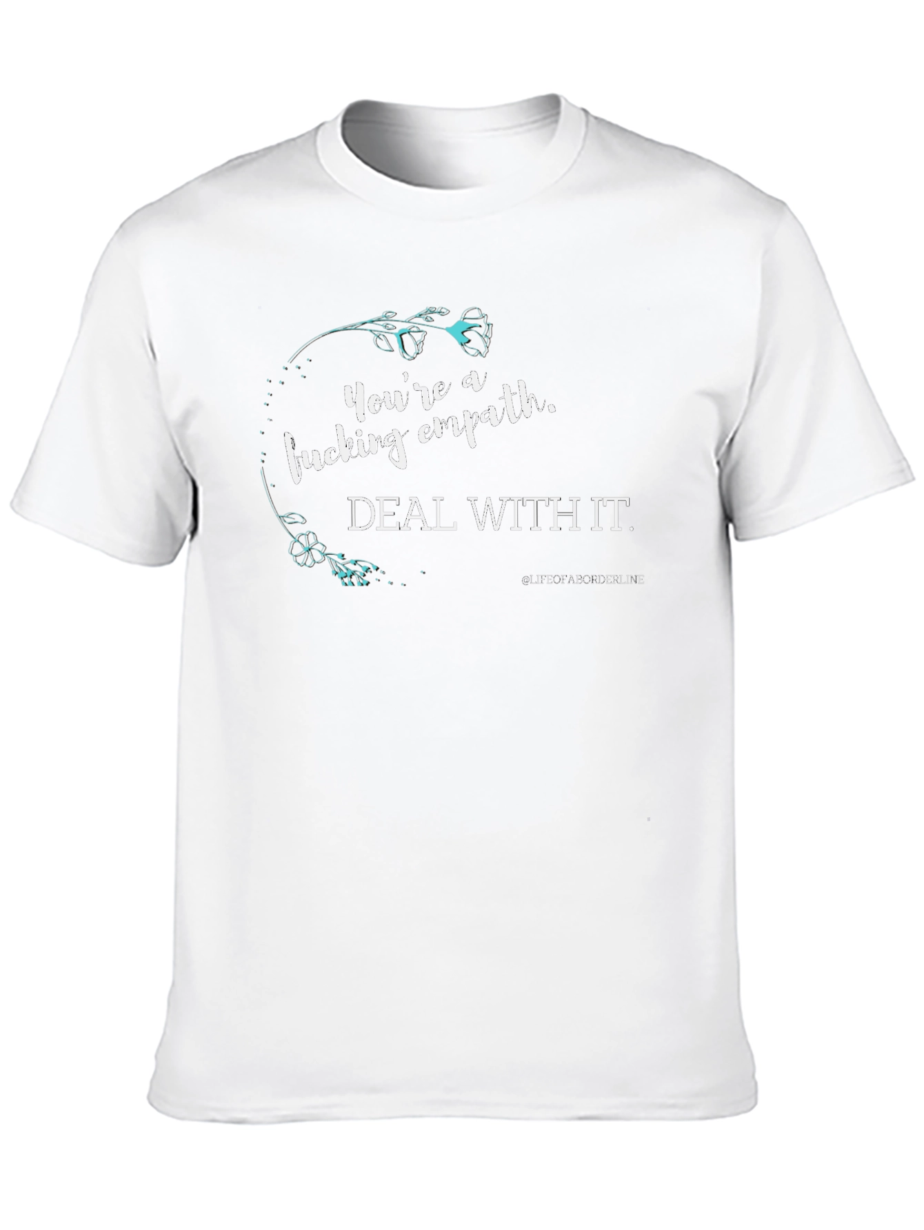 Empath Floral Graphic Tee - Black