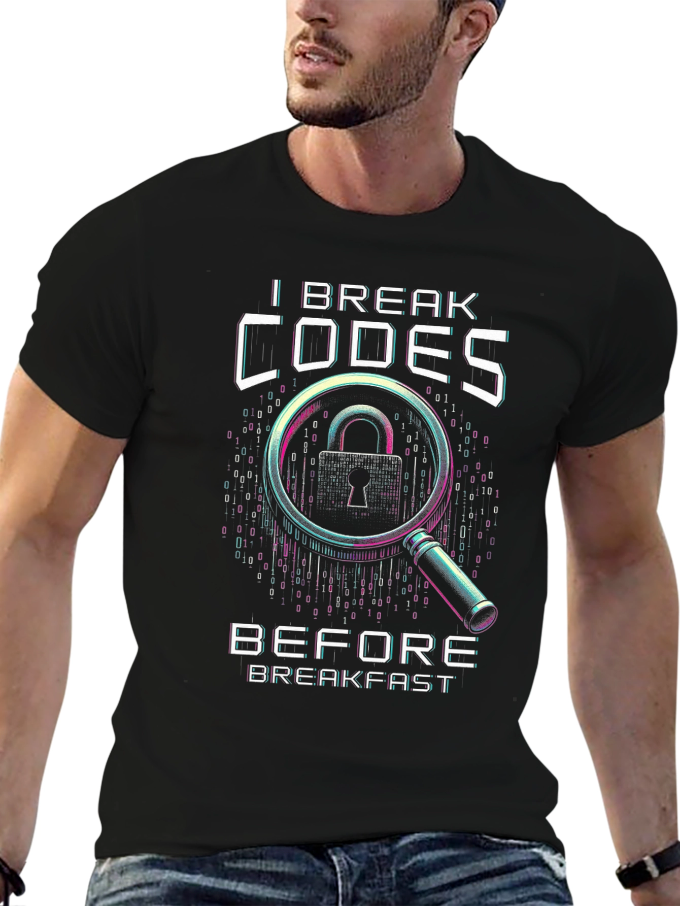 I Break Codes T-Shirt - Hacker Cybersecurity Tee