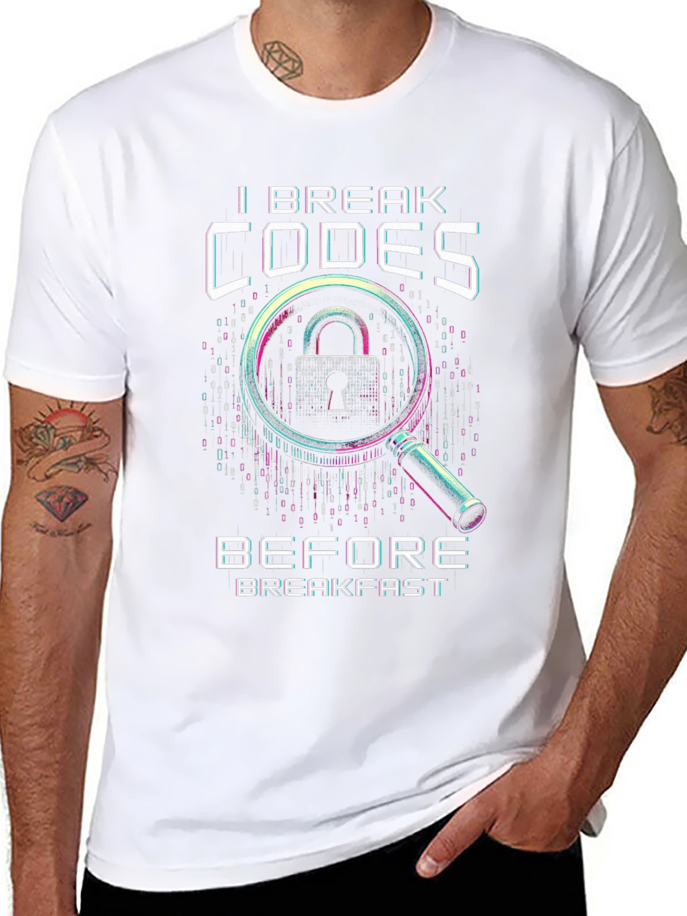 I Break Codes T-Shirt - Hacker Cybersecurity Tee